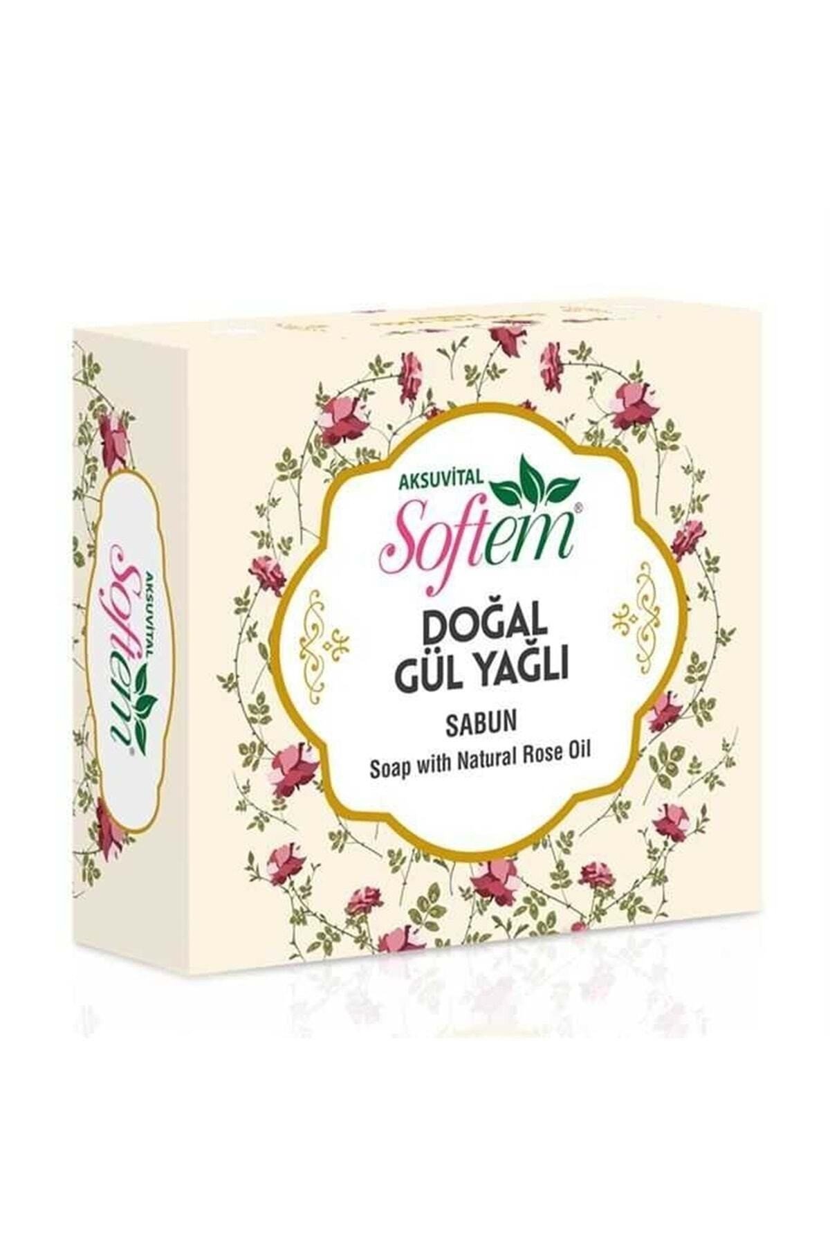 Doğal Gül Yağlı Sabun 130 Gr Aksu Vital