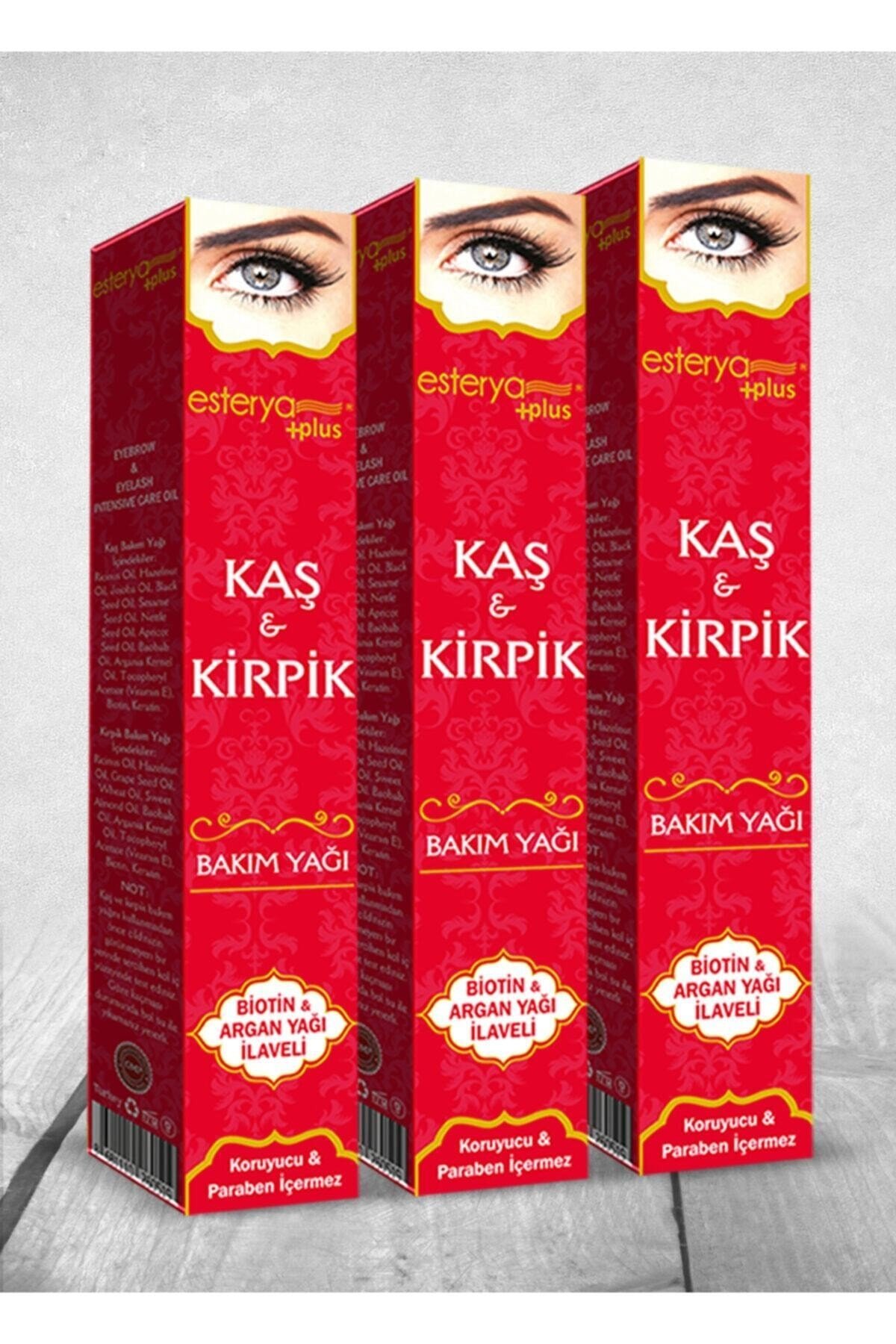 Kaş Kirpik Bakım Yağları ( Biotin & Argan Yağı Ilaveli) 10ml 3'lü Paket