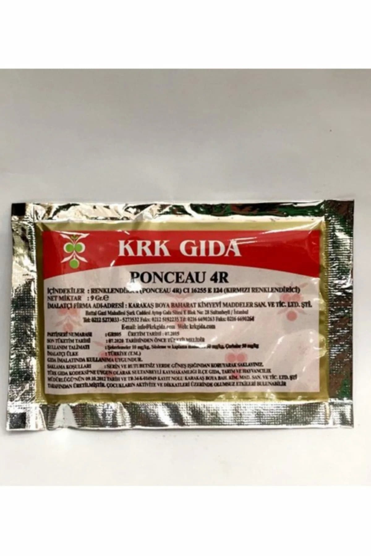 Kırmızı Gıda Boyası Toz 9 Gr