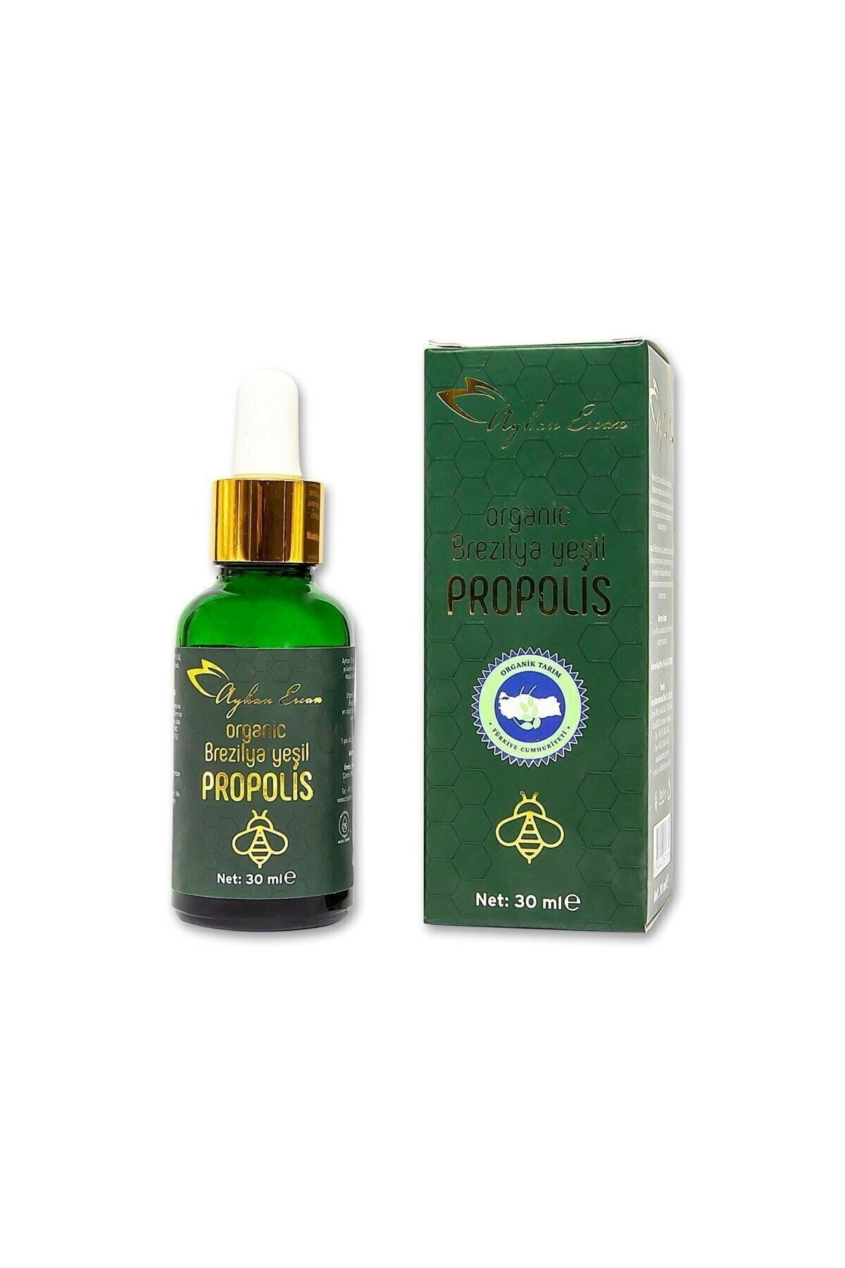 Organik Brezilya Yeşil Propolis 30 Ml