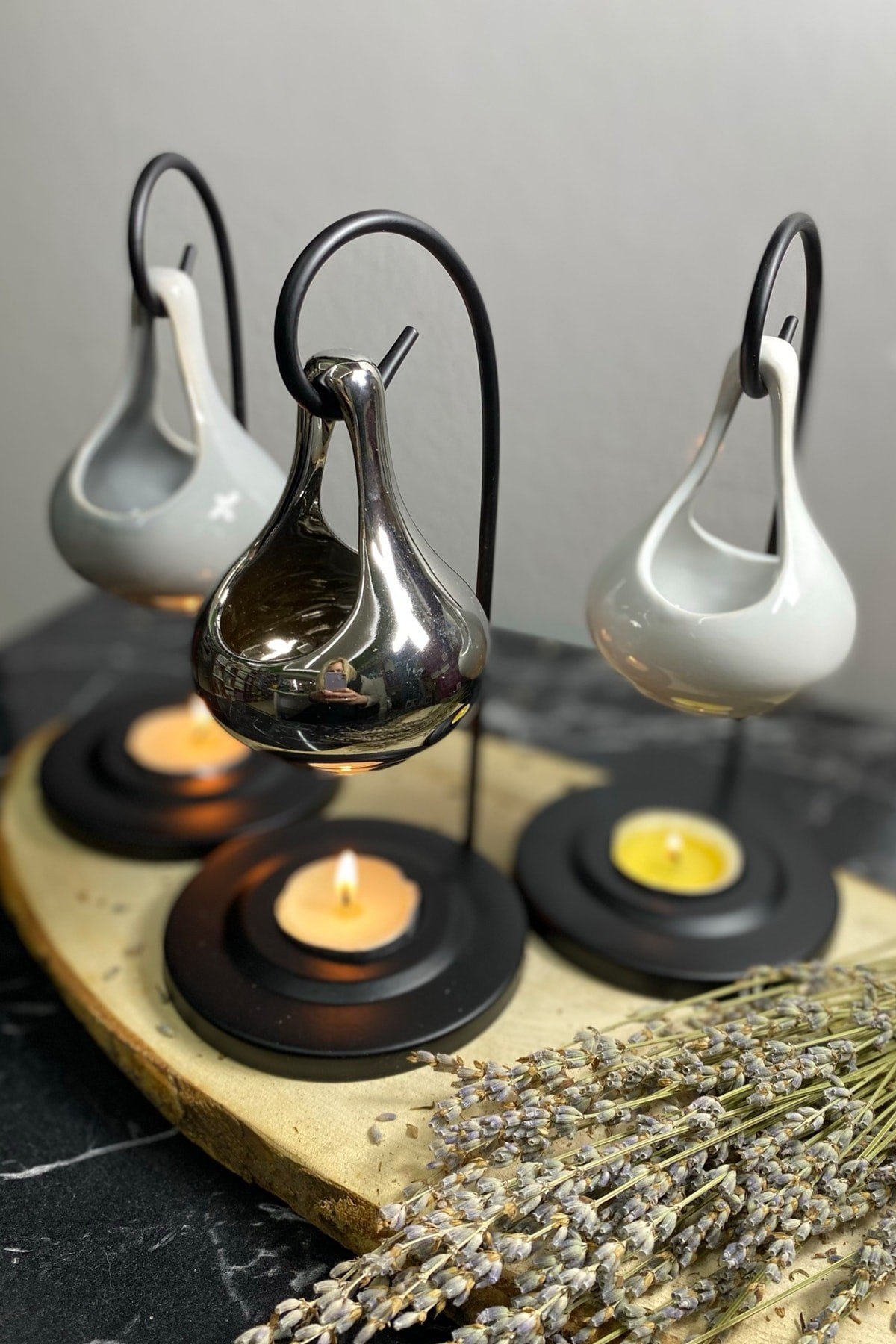 Standlı Buhurdanlık 3lü Set