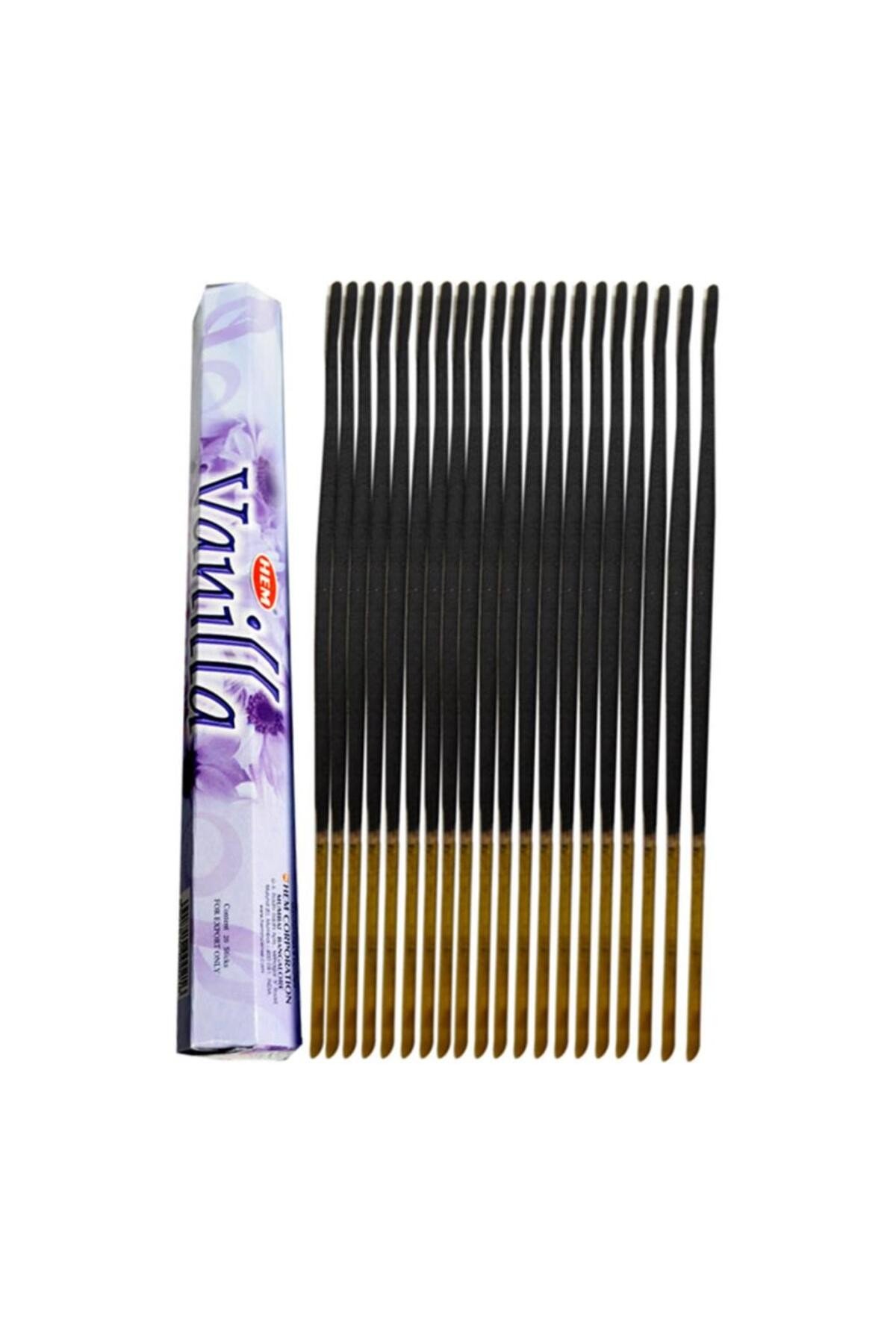 Vanilya / Vanilla Kokulu Tütsü 1 Paket ( 20 ) Adet Bambu Çubuk Tütsü Vardır