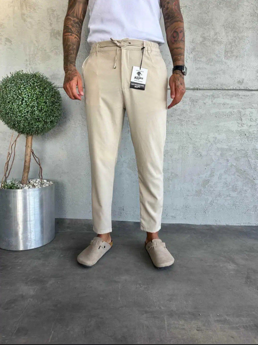 KEP's Jogger Kumaş Pantolon Bej