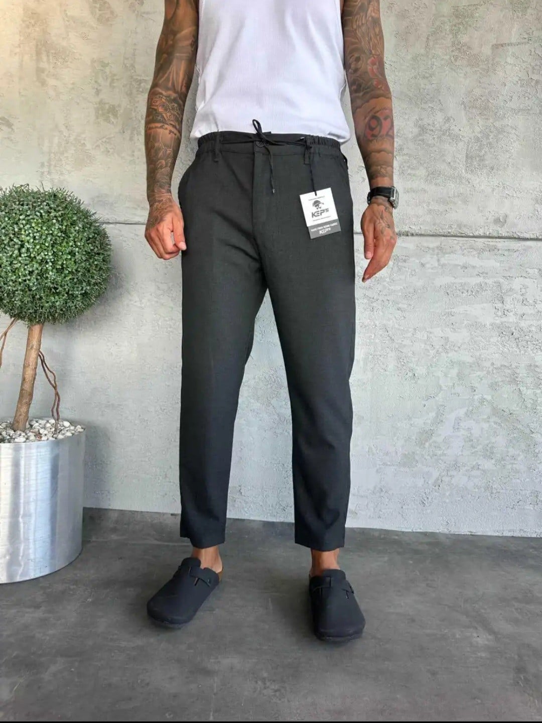 KEP's Jogger Kumaş Pantolon Füme