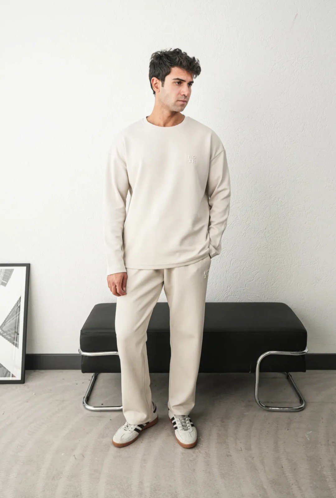 NOIR NAKIŞLI SWEAT TAŞ