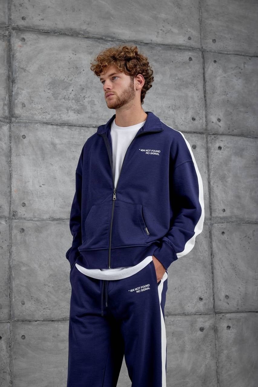 Oversize Lacivert Eşofman Takımı