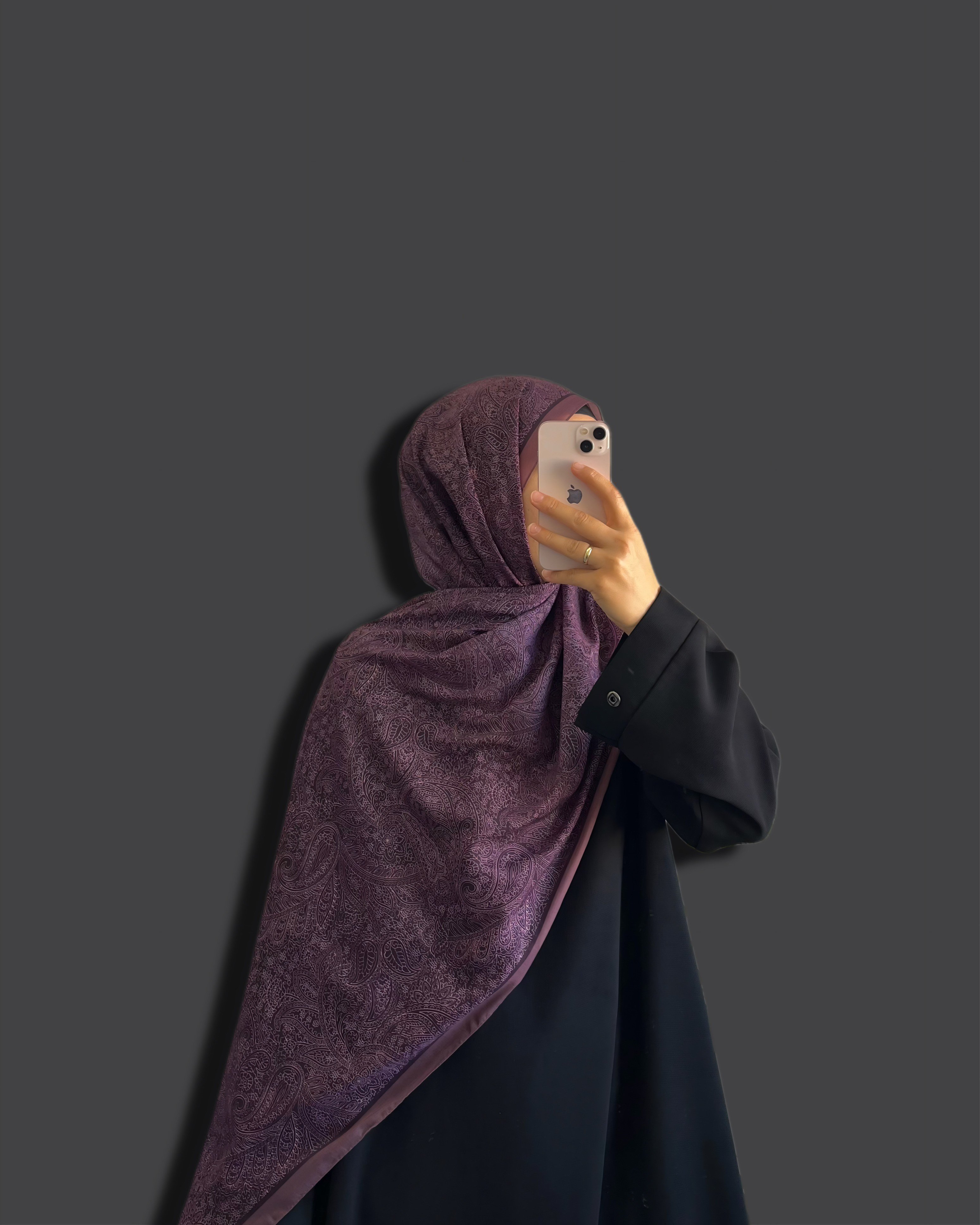 Leyna Şal Koyu Mor
