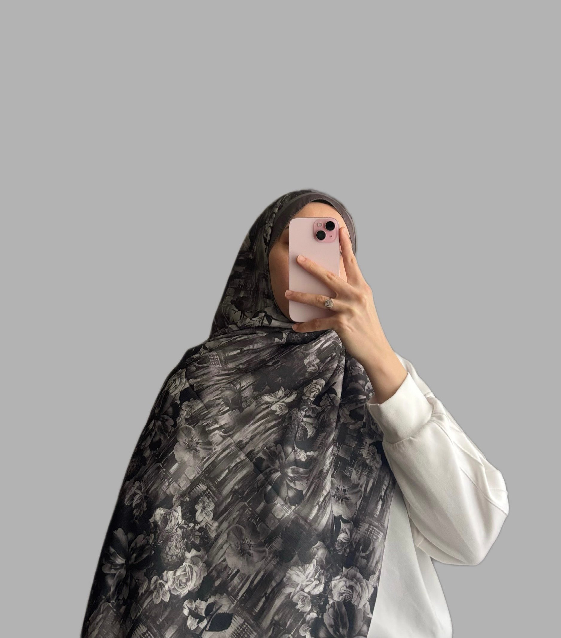ELORA DESEN PAMUK SOFT ŞAL - SİYAH