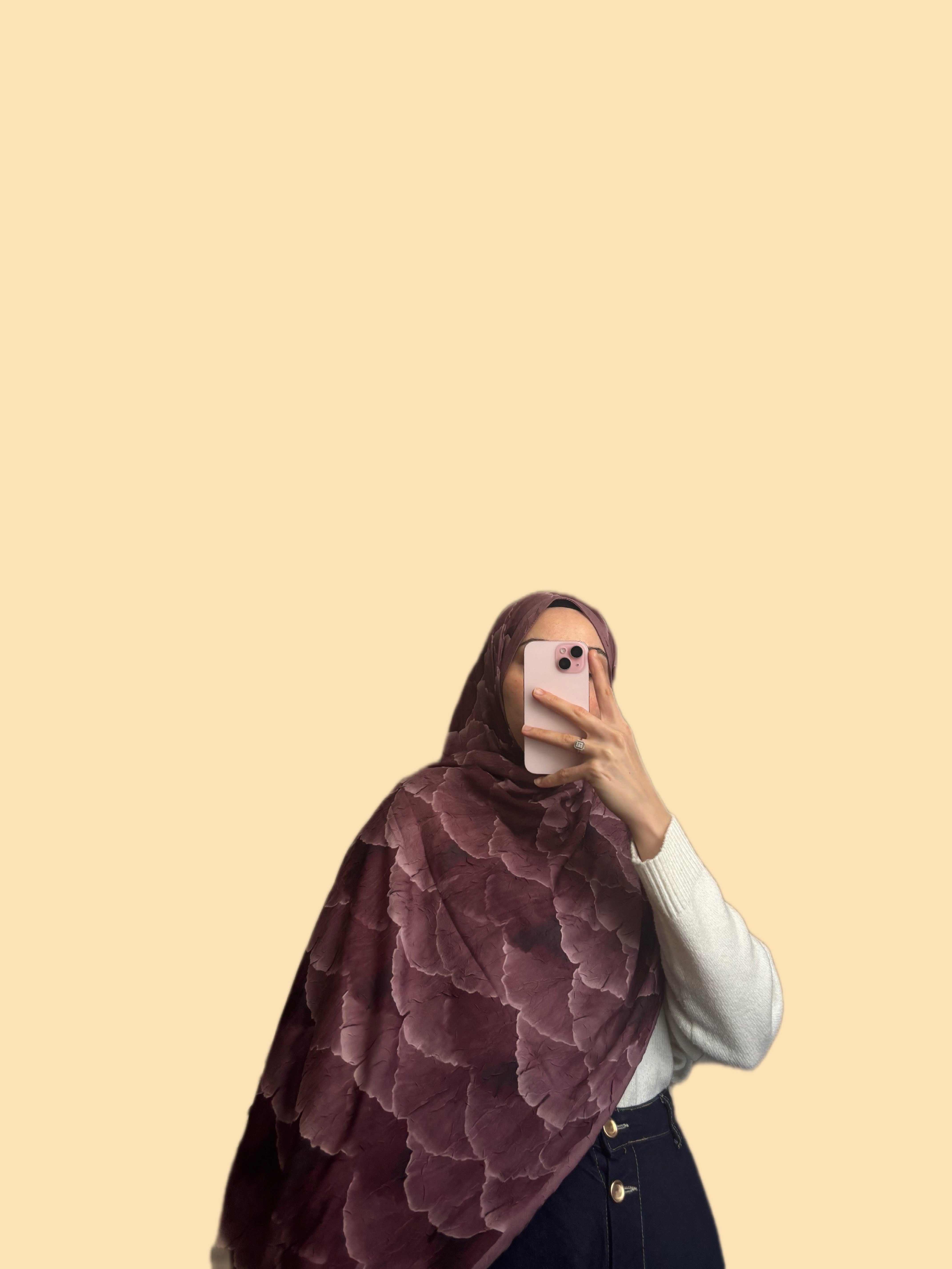 PETALYA DESEN BAMBU KRAŞ ŞAL - MÜRDÜM