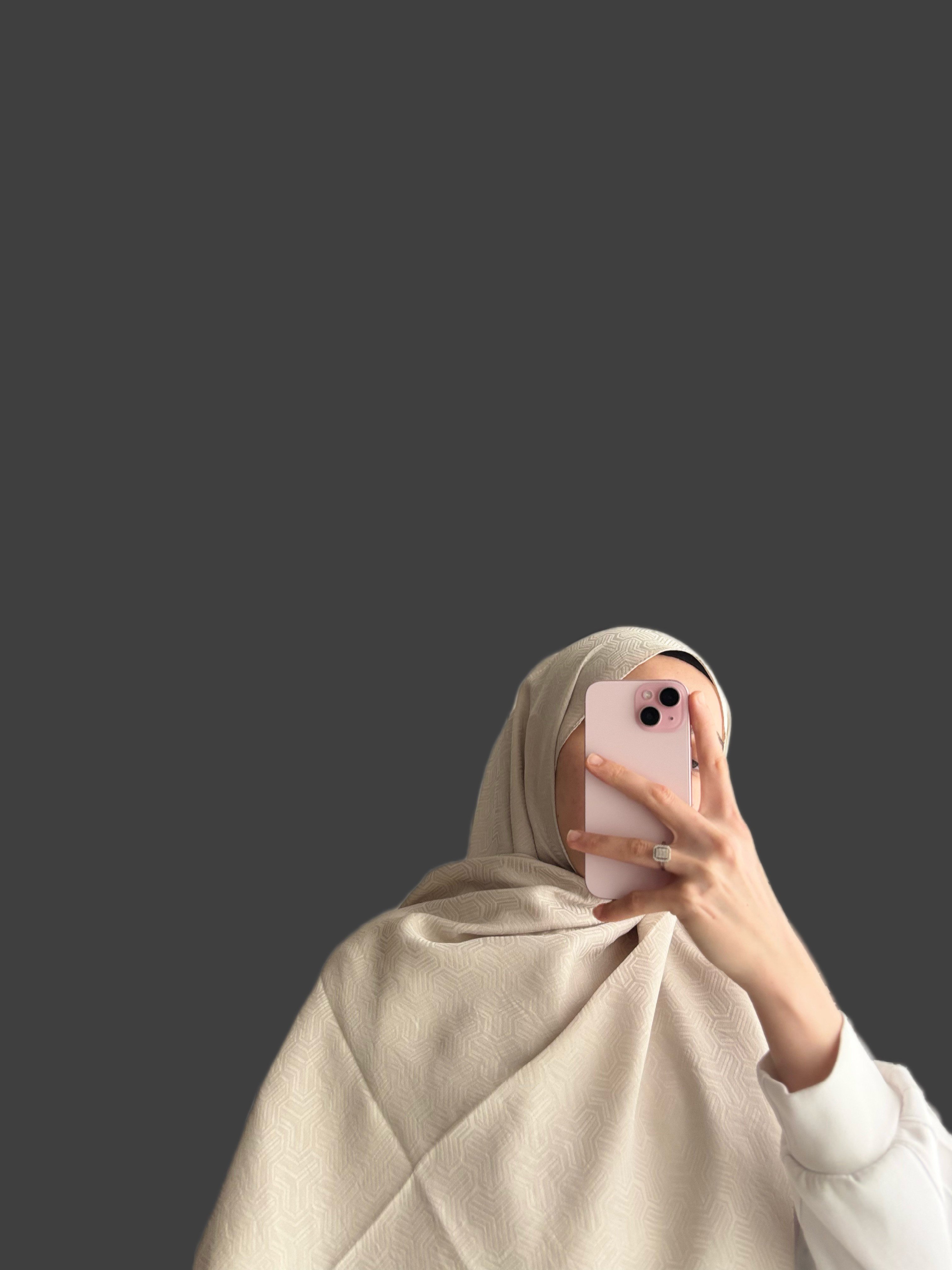 ZERRA DESEN AYROBİN KUMAŞ ŞAL - EKRU
