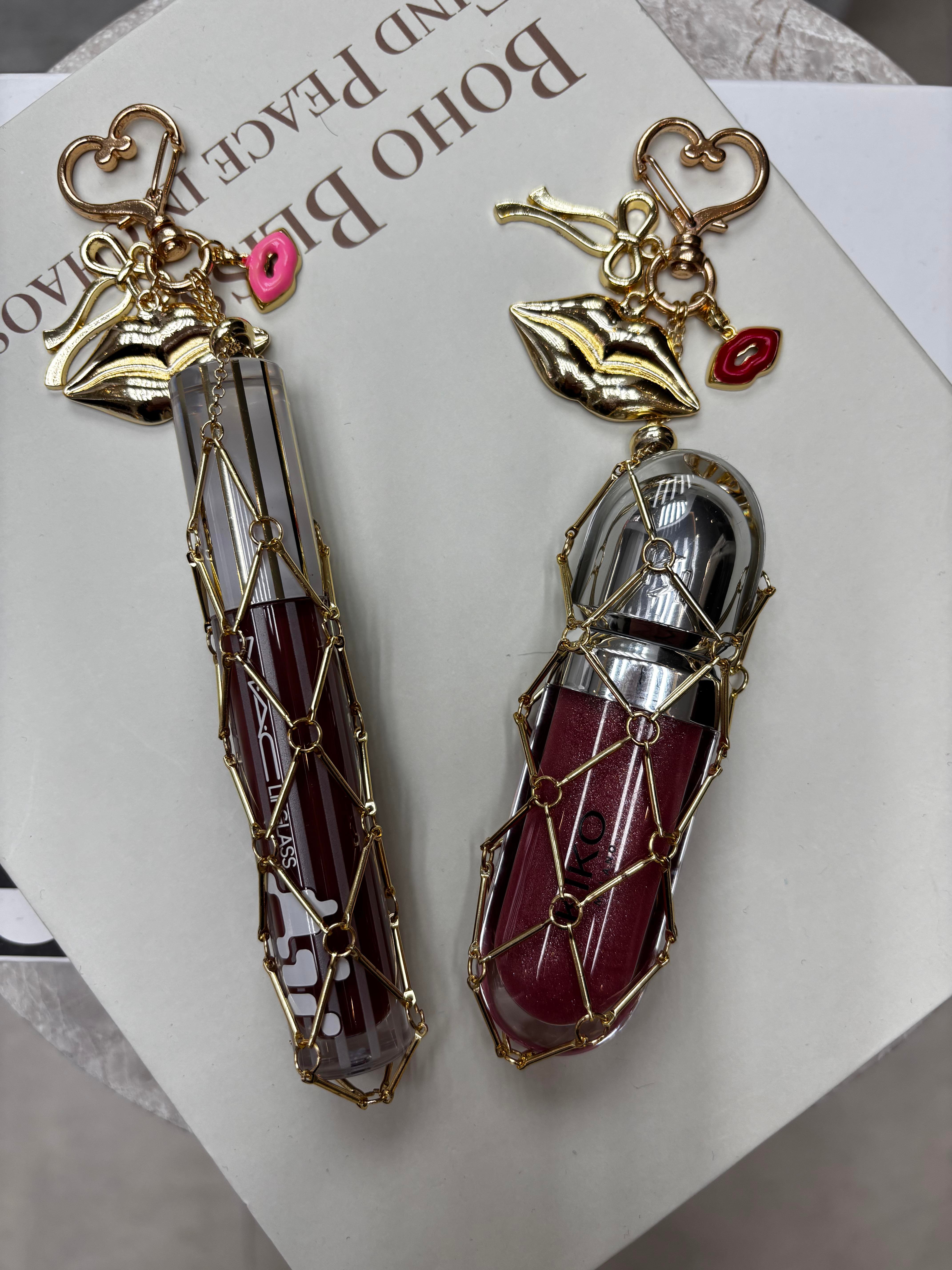 Lip Gloss Charm Pembe