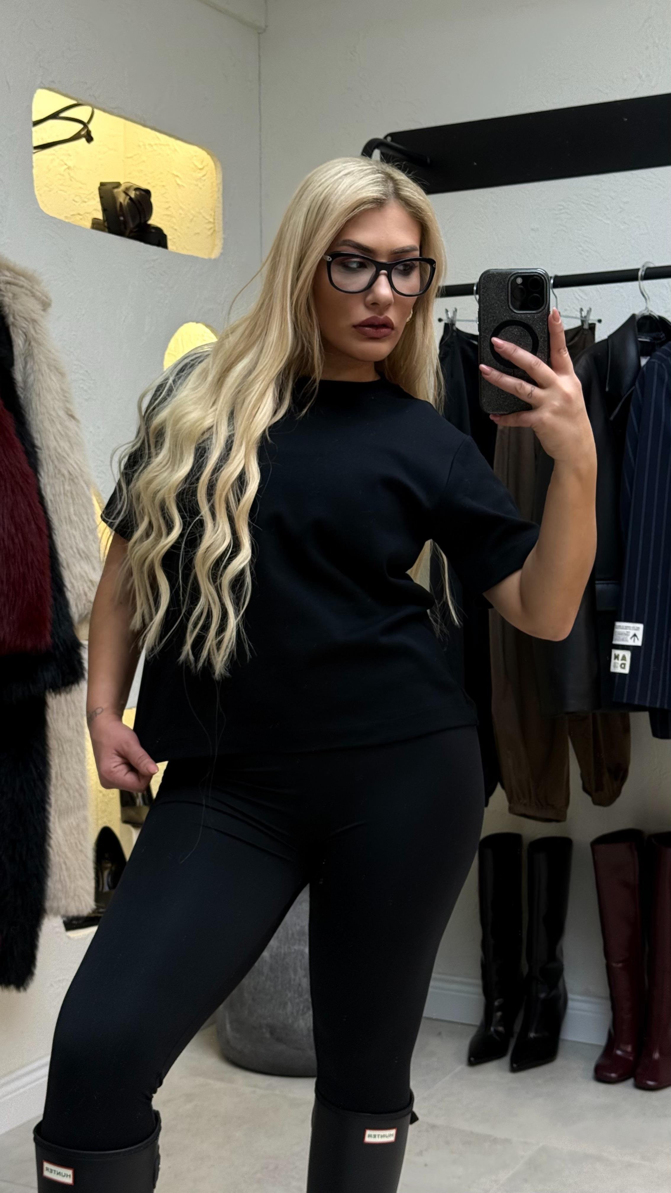 Siyah Kısa Kol Premium T-shirt