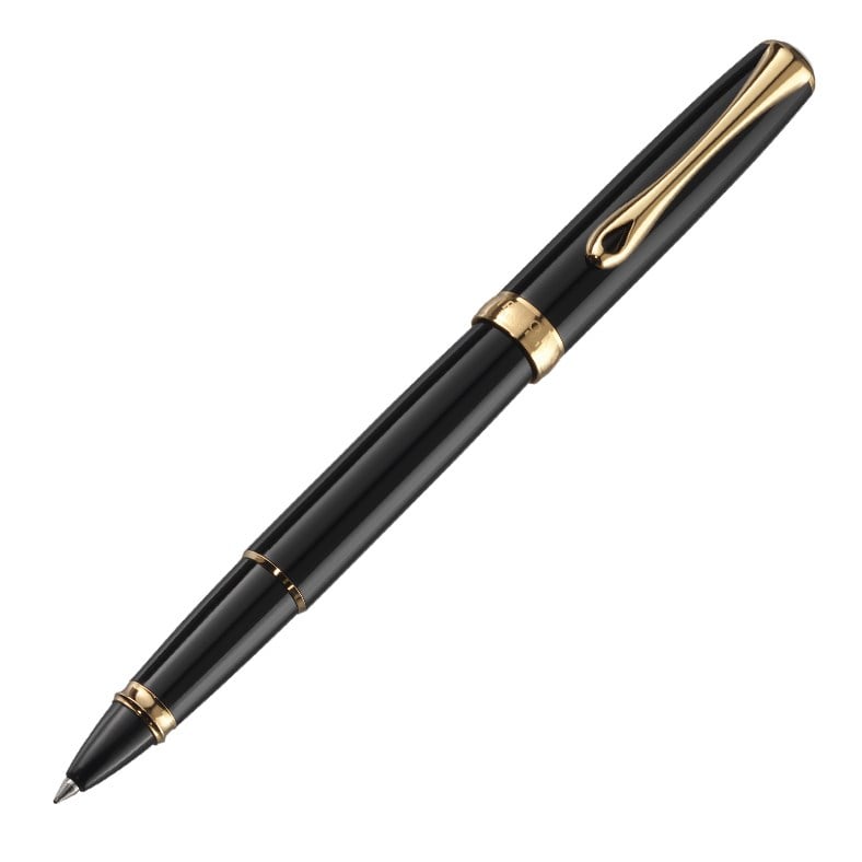 Diplomat 10078335 Excellence B Siyah Lake Altın Roller Kalem