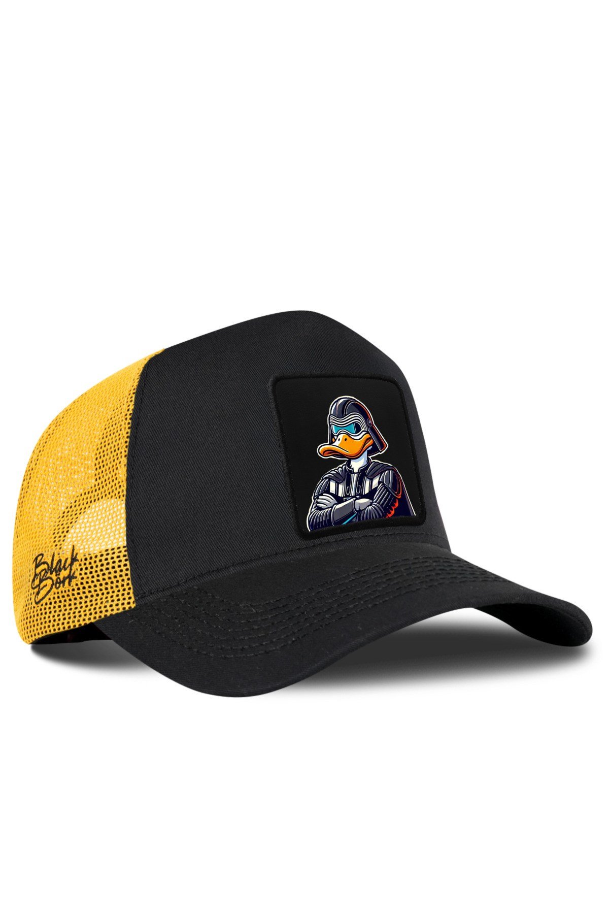 Duckside Logolu Siyah-Sarı Trucker Şapka
