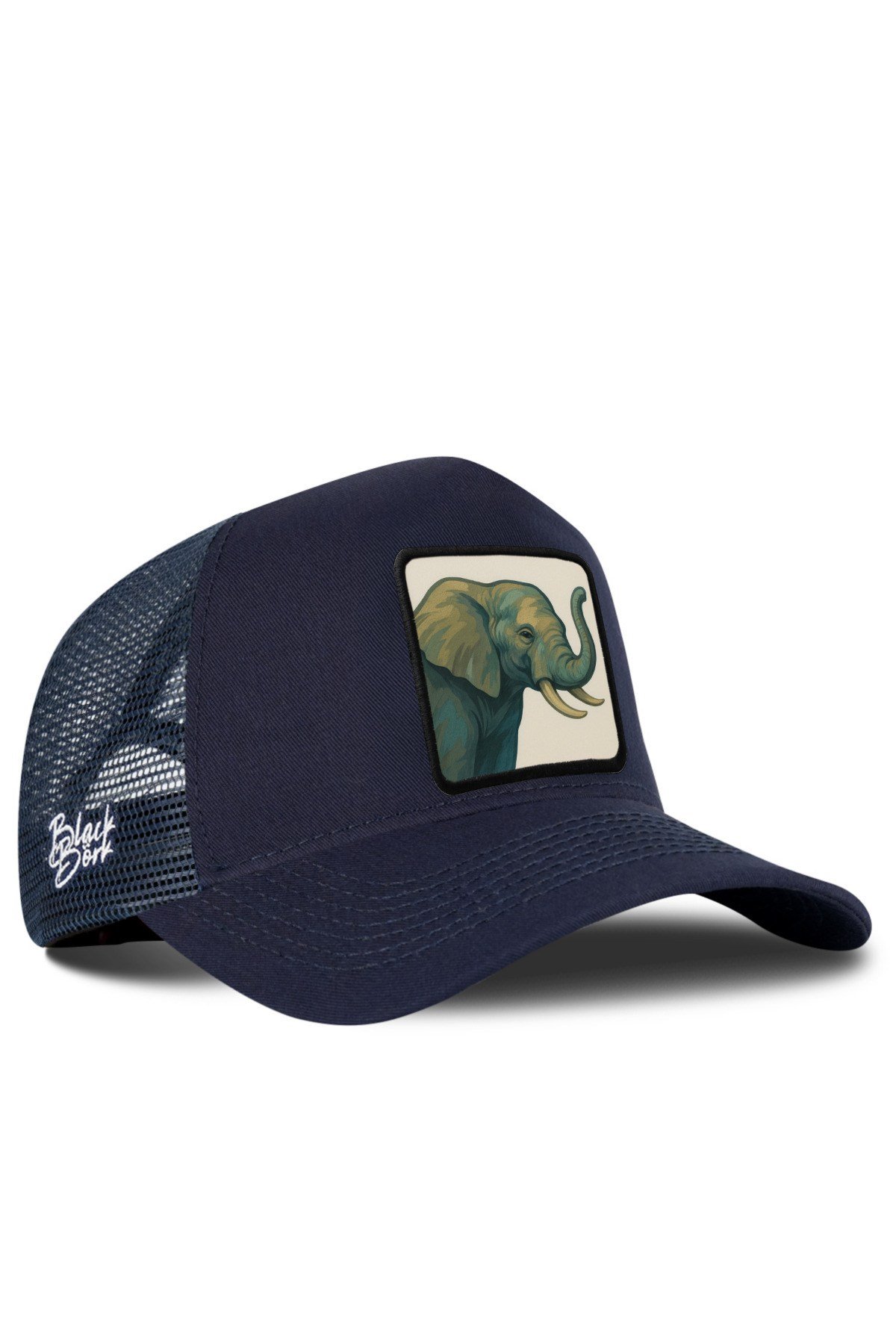 Fil Logolu Lacivert Trucker Şapka