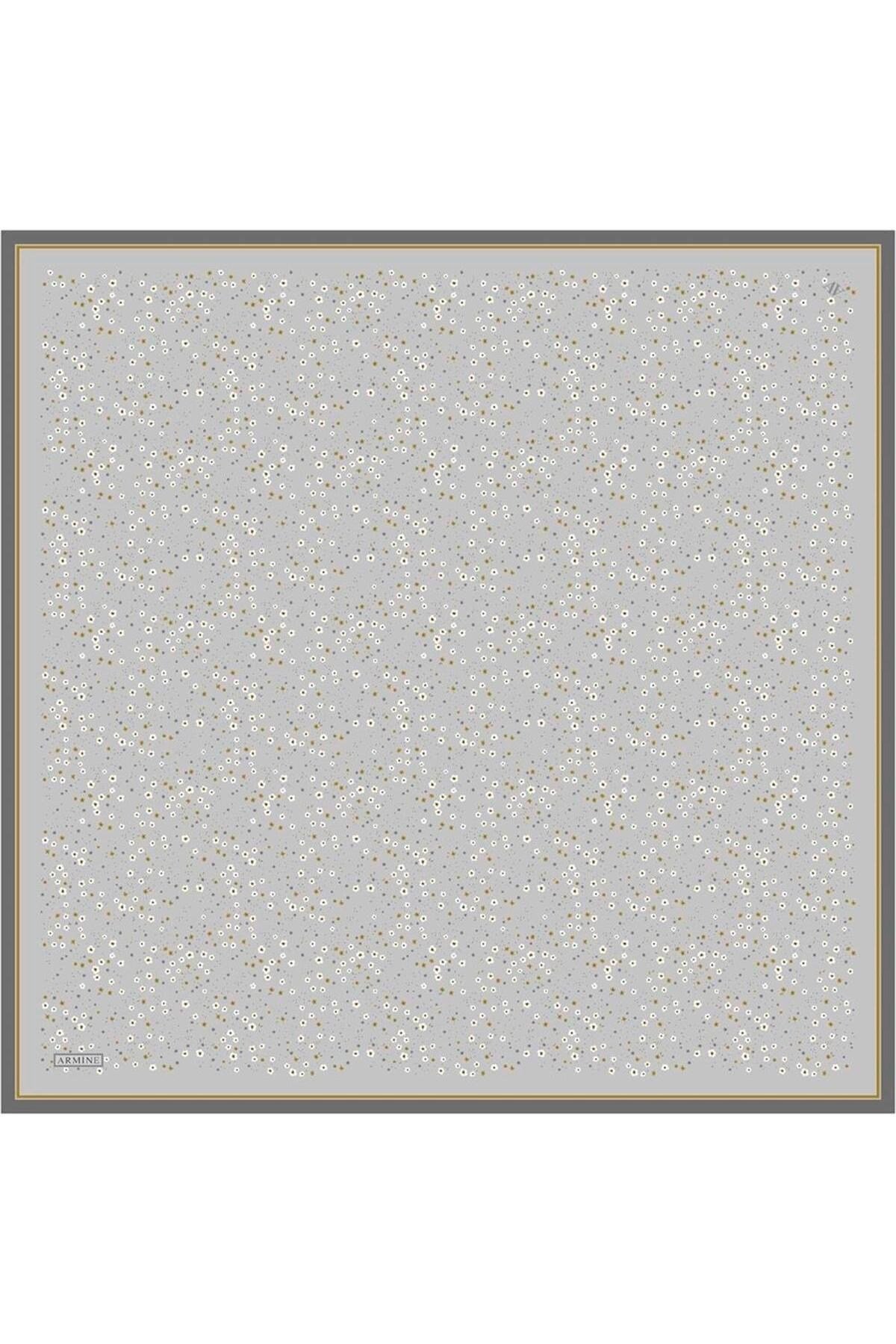 İpek Eşarp Nostalji - 8900-52 Gri Twill