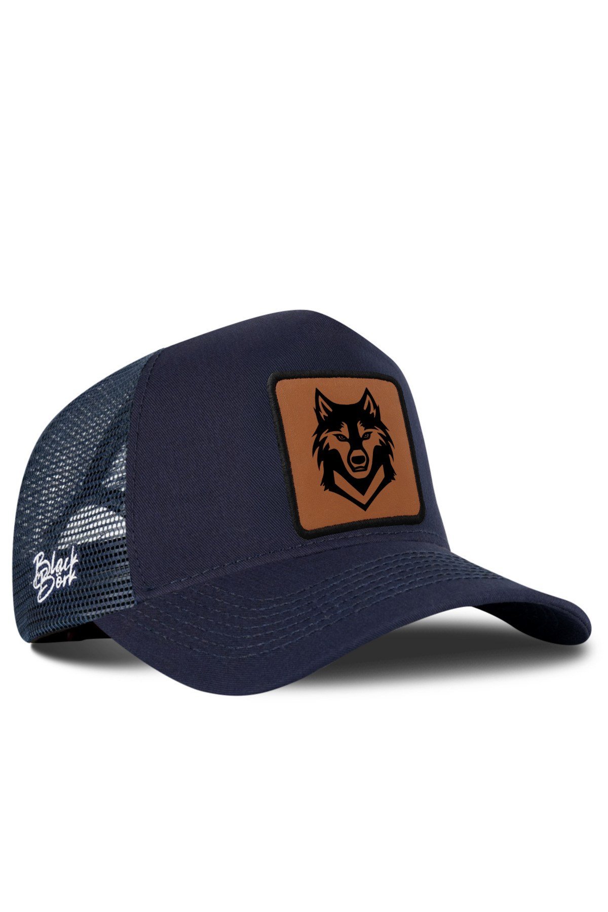 Kurt Logolu Lacivert Trucker Şapka
