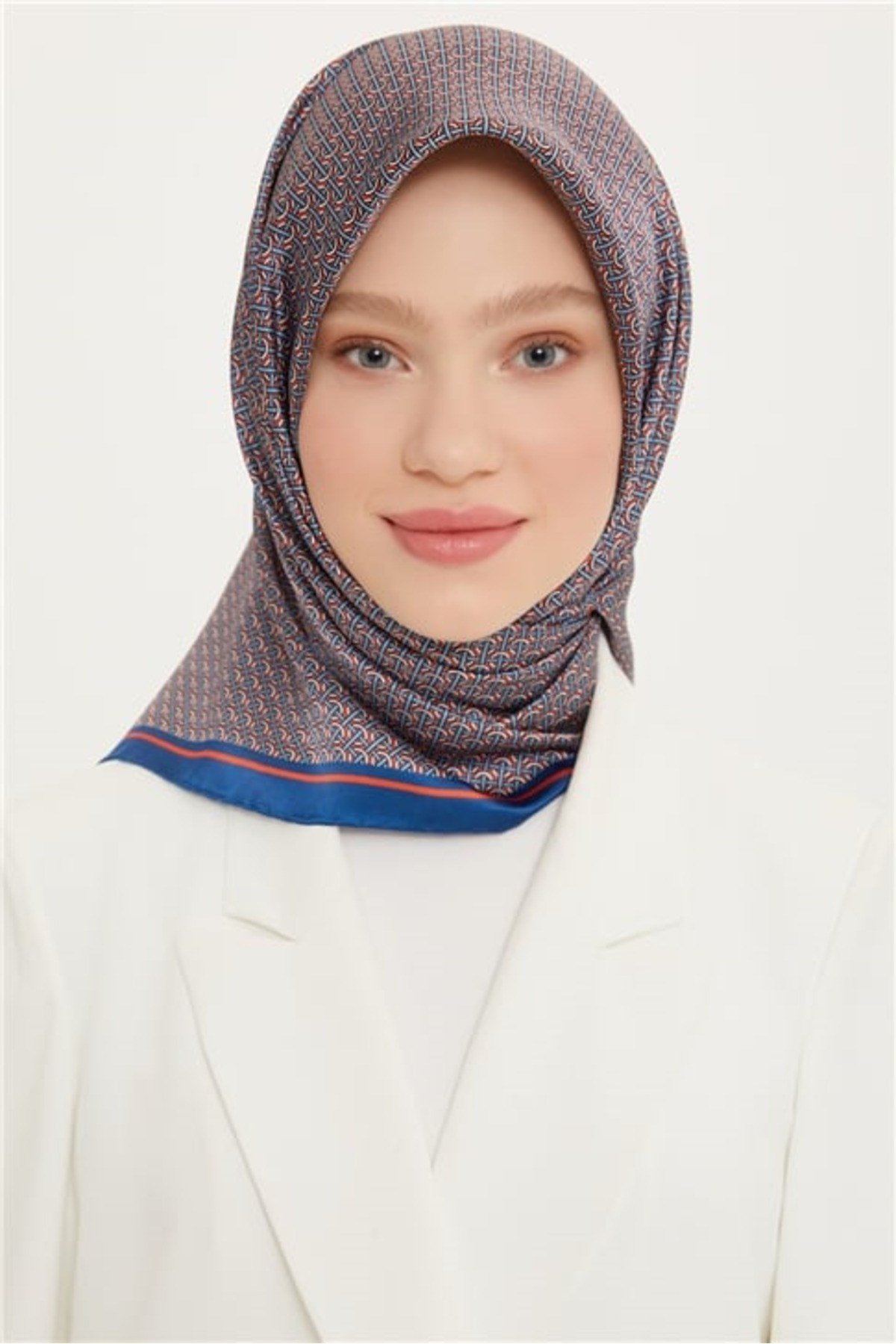 Nostalji Twill İpek Eşarp 8733D-33