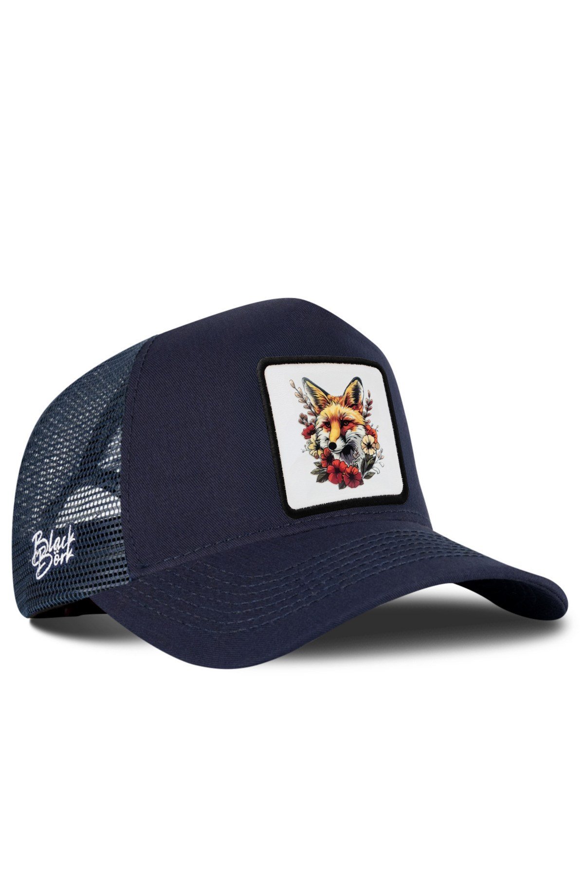 Tilki Logolu Lacivert Trucker Şapka