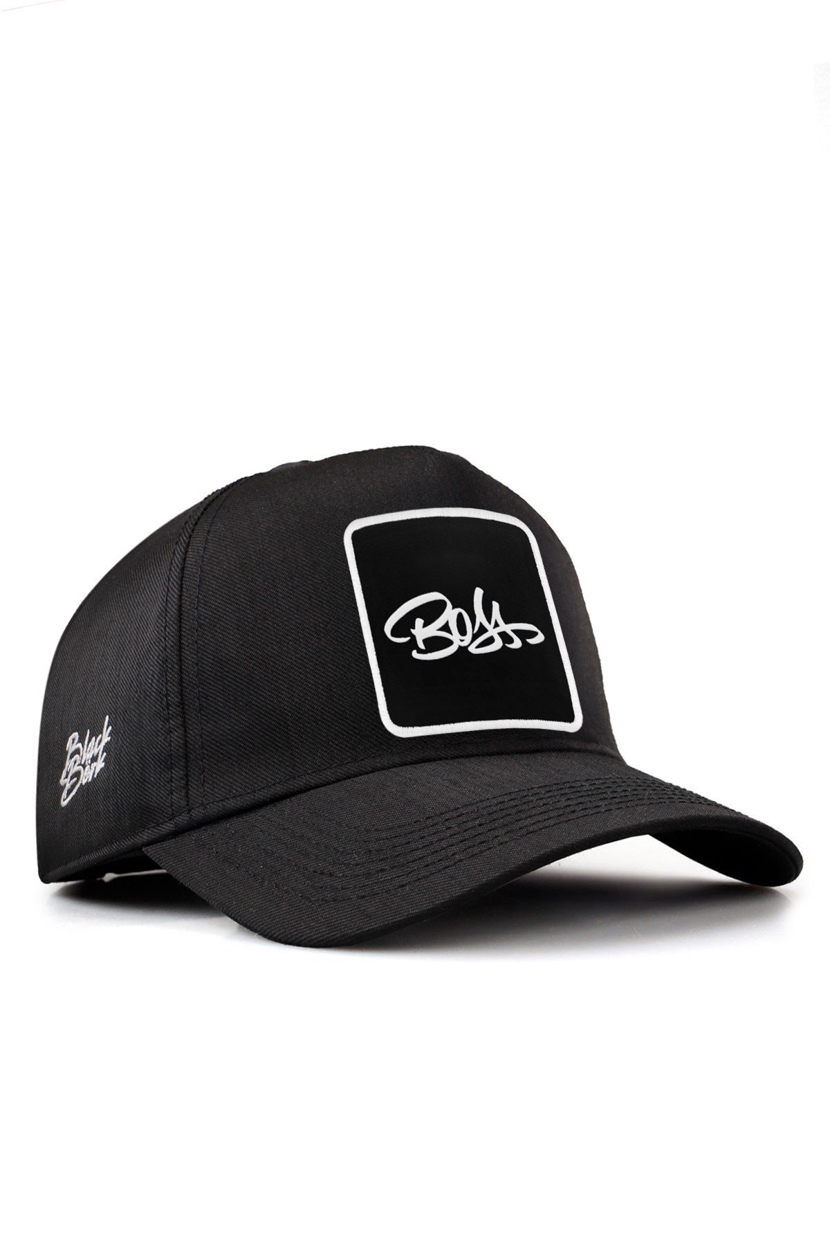 V1 Baseball Boss - 4sb Kod Logolu Unisex Siyah Cordura Kumaş Şapka (CAP)