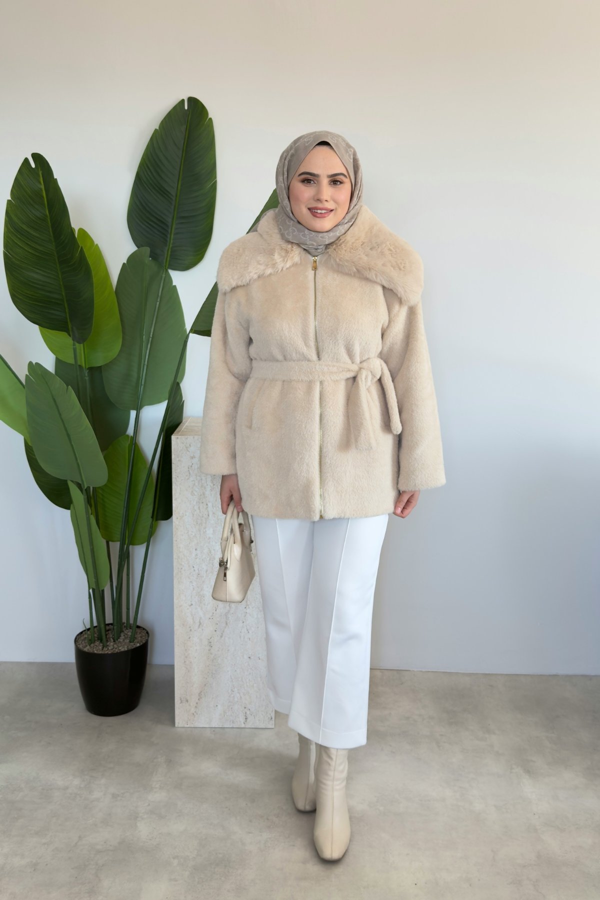 Angora Premium Kaban | Bej