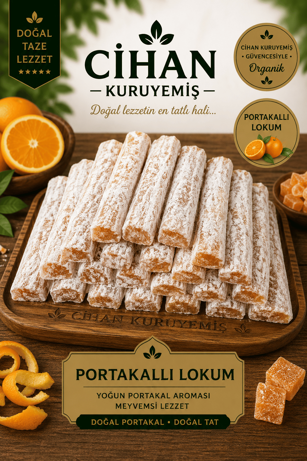 Portakallı Fitil Lokum