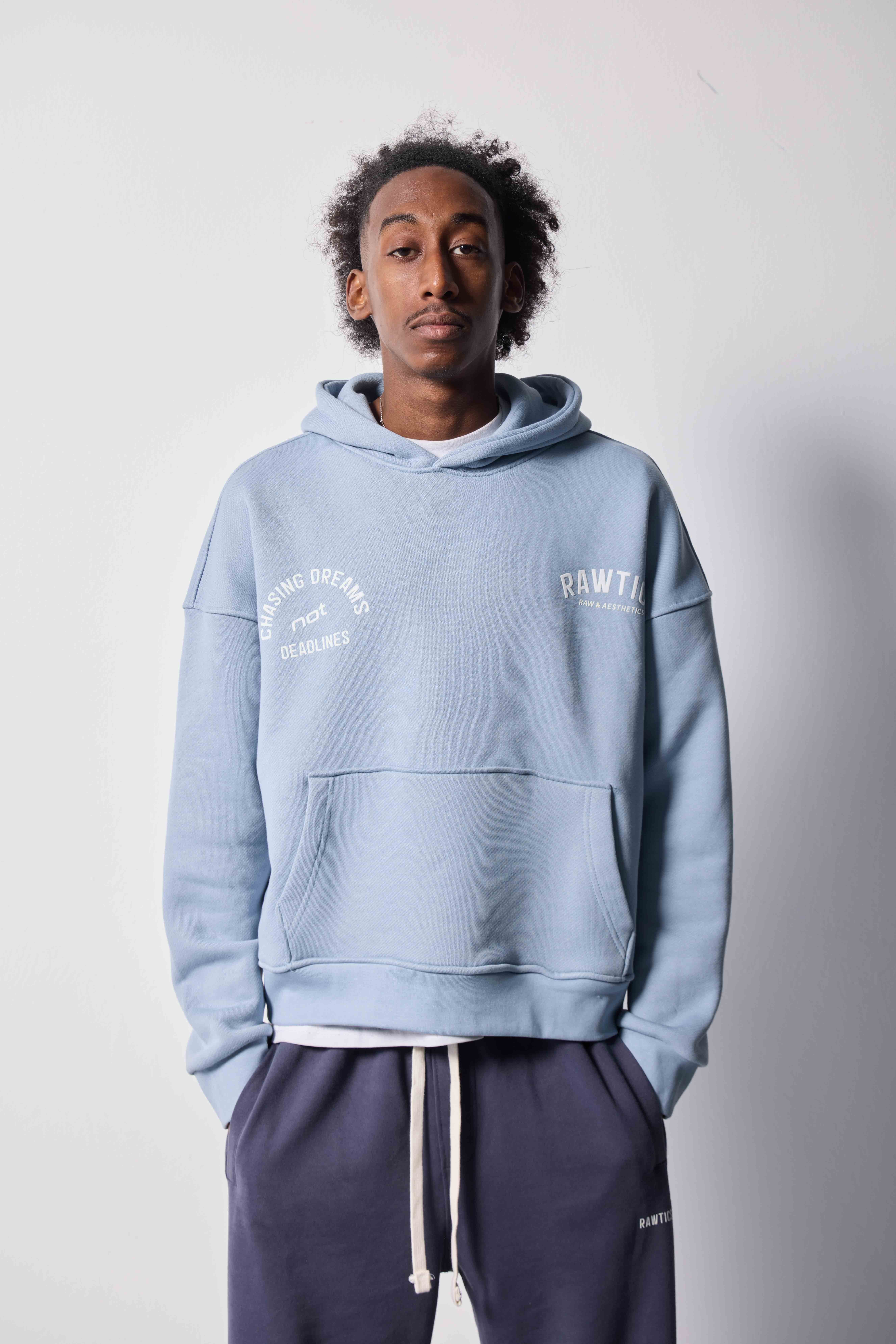 baby mavi 500 GSM Cropped Fit Hoodie
