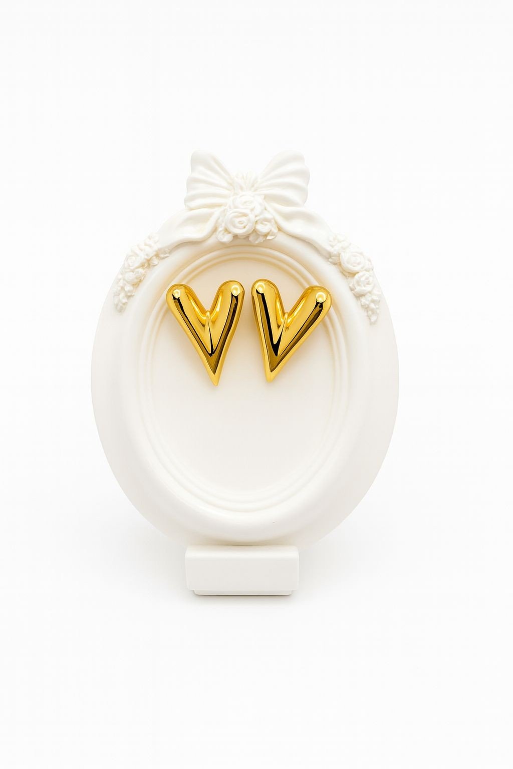 Heart Big Gold Earring