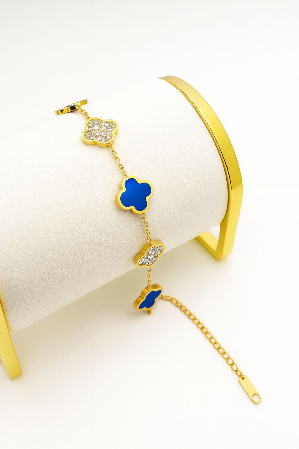 Leaf Diamond and Blue Bracelet