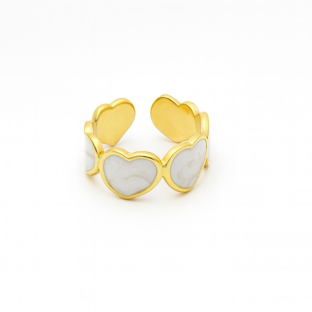 Retro Heart Rings