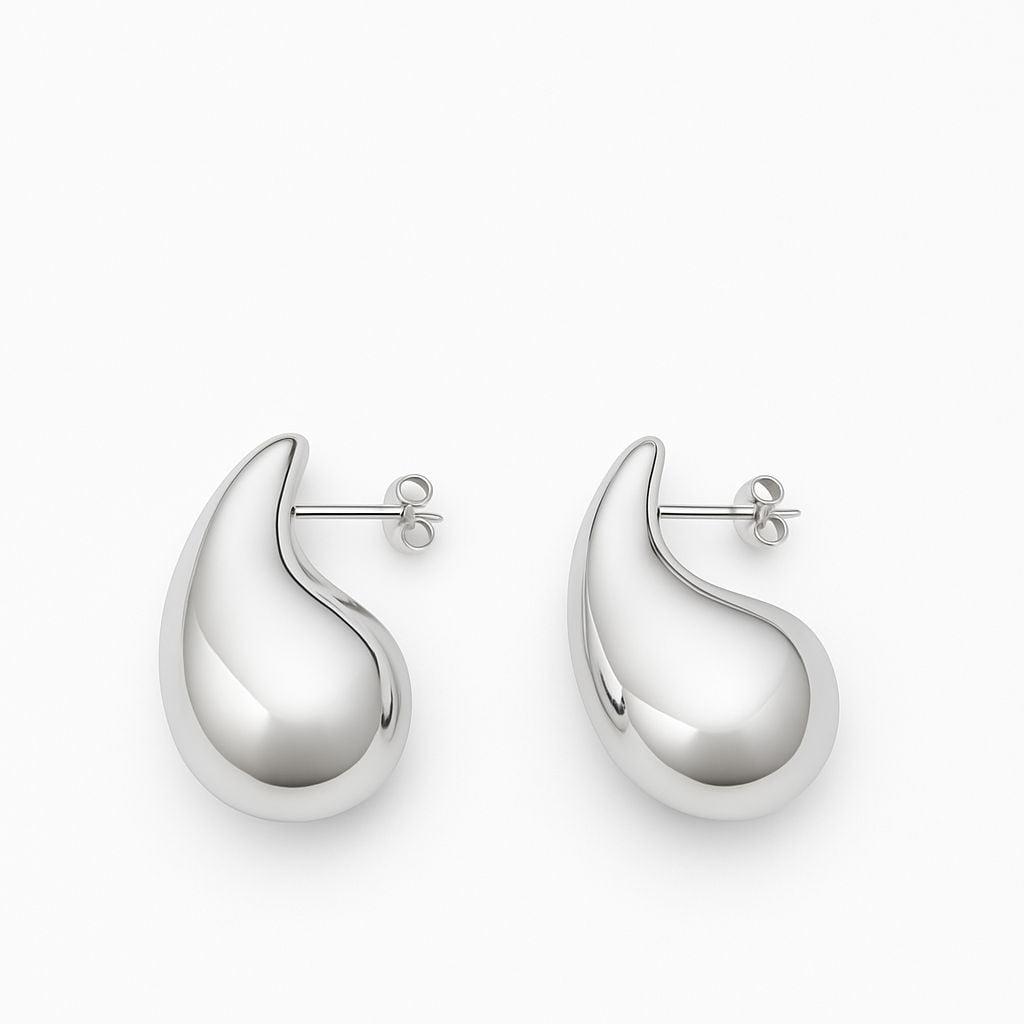 Water Drop Silver Earring