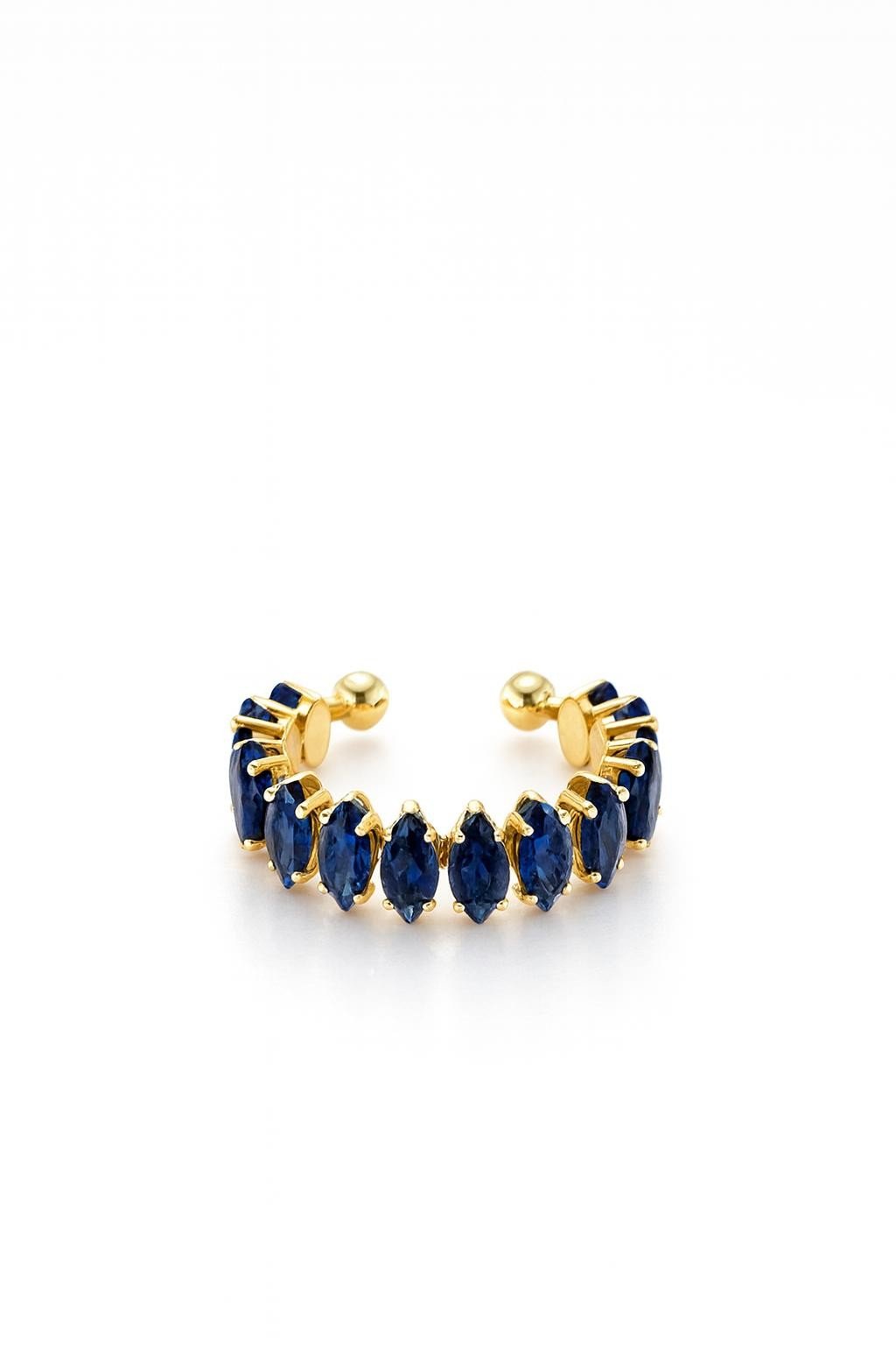 Zircon Dark Blue Ring