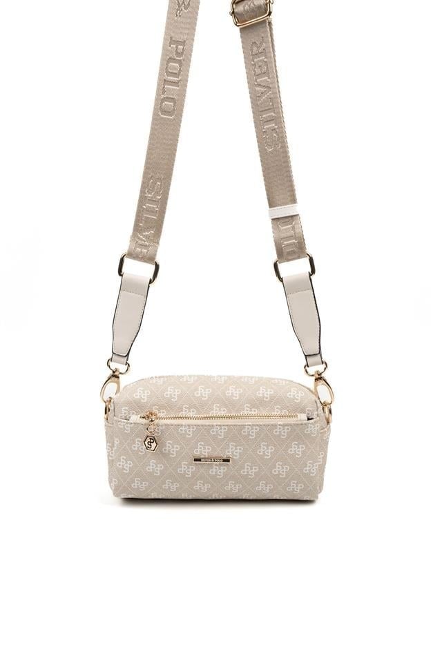SP1142 Kadın Çapraz Çanta Monogram Taş-Kemik