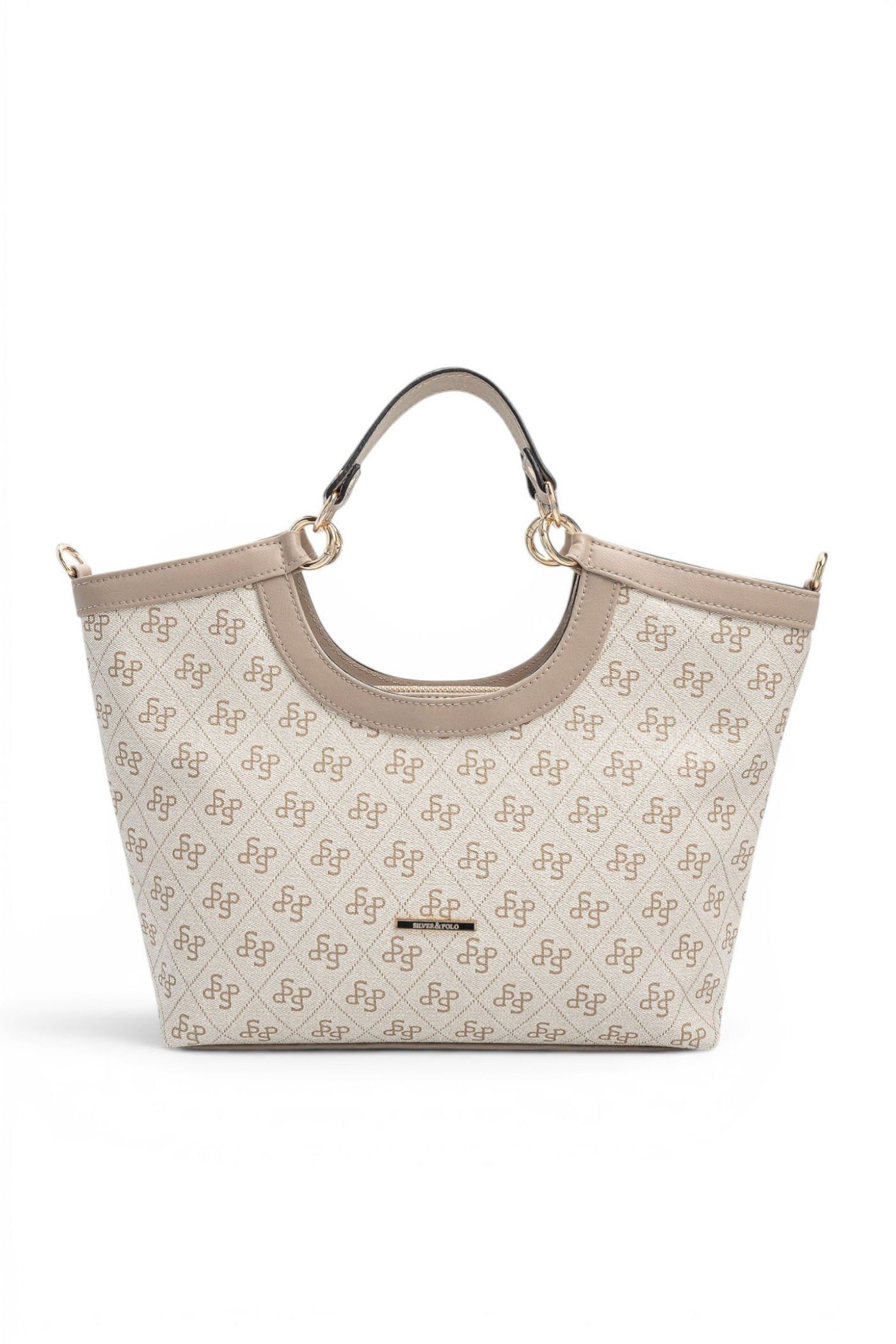 SP1189 Kadın El Çantası Monogram Bej - Kum SP1189-M178