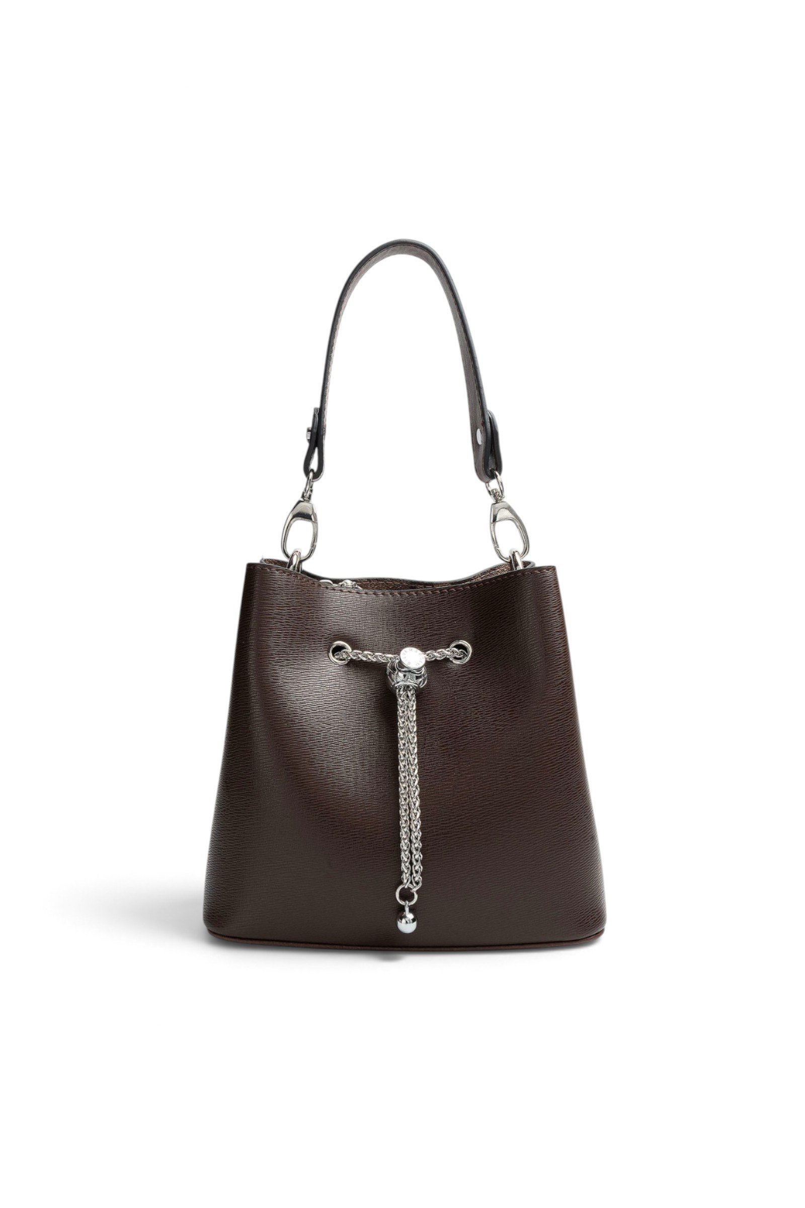 SP1266 Kadın Çapraz Çanta Düz Kahve - Kahve SP1266-M105