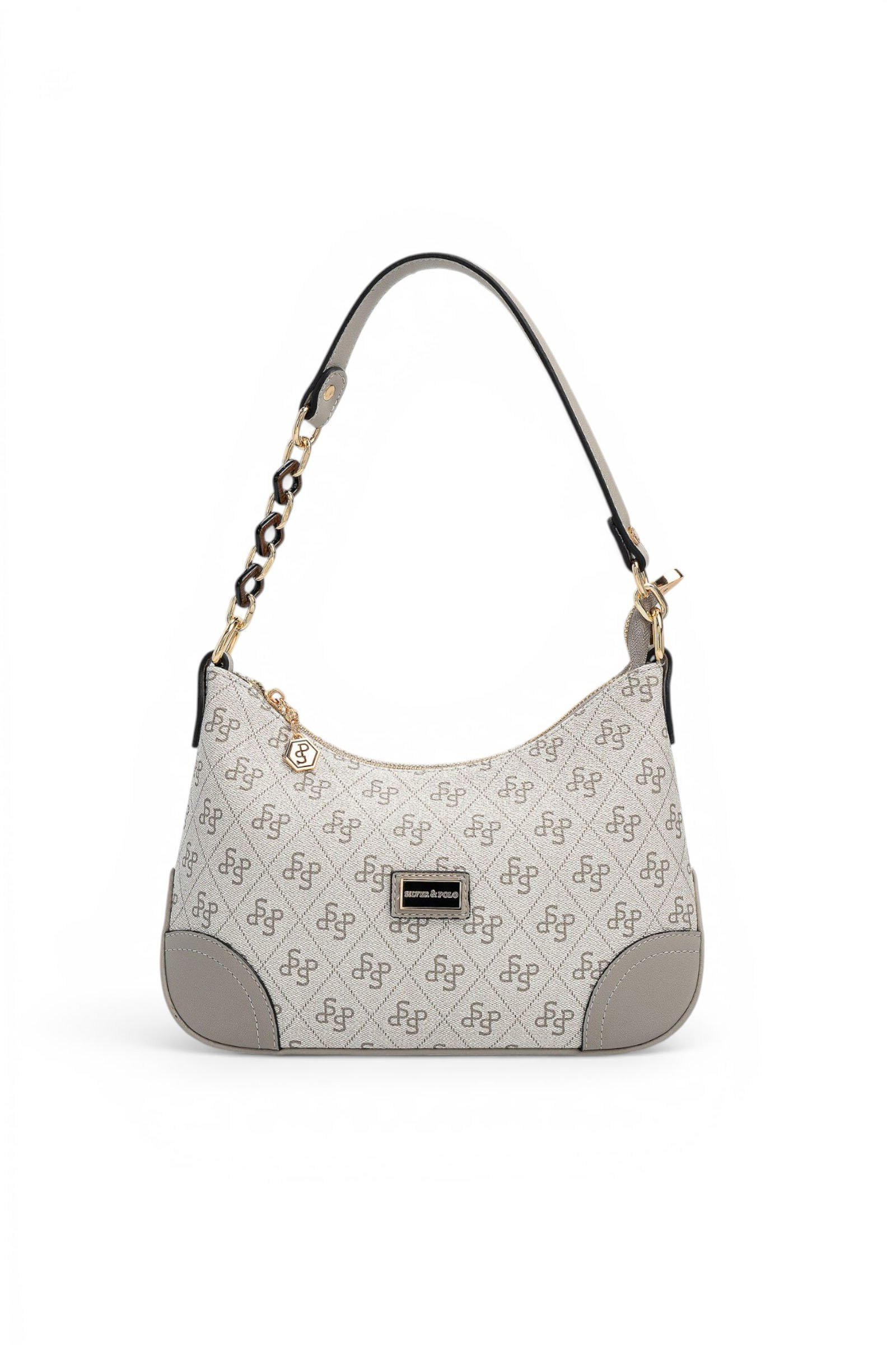 SP1277 Kadın Omuz Çantası Monogram A.Gri - Gri SP1277-M178