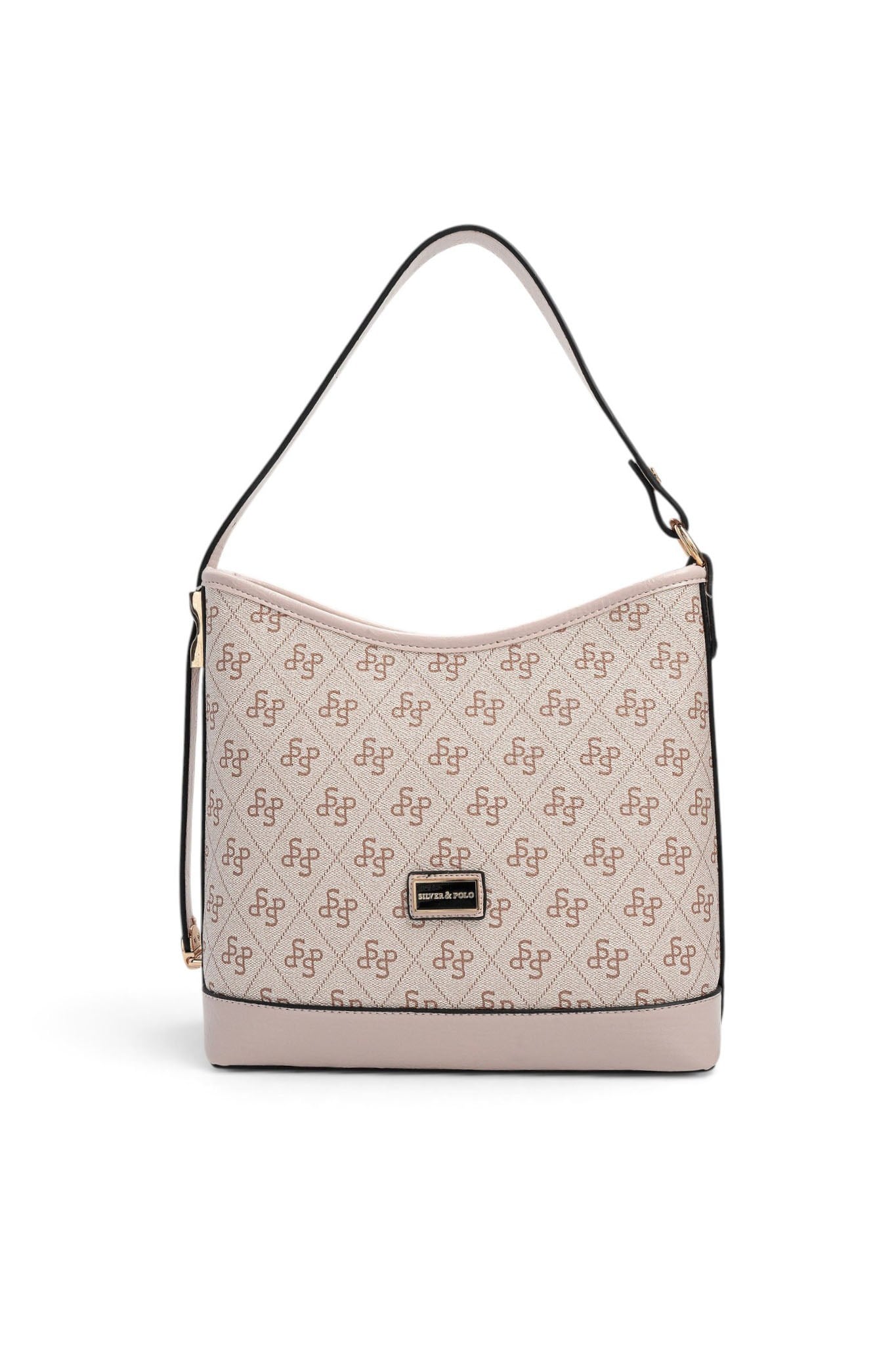SP1286 Kadın Omuz Çantası Monogram Pembe - Pudra SP1286-M178