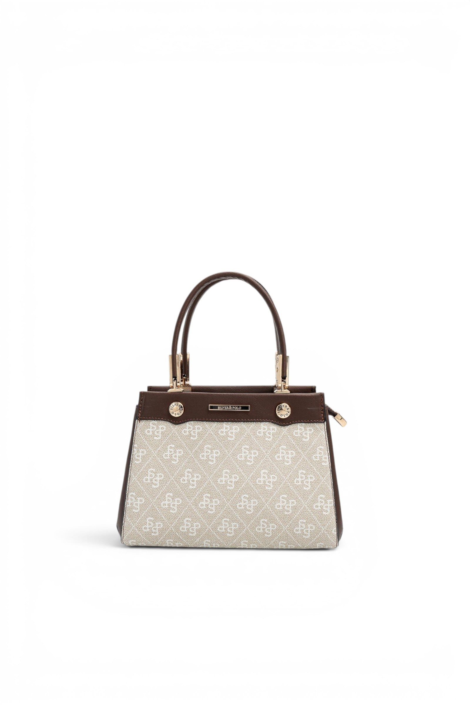 SP1292 Kadın El Çantası Monogram Taş - Kahve SP1292-M178