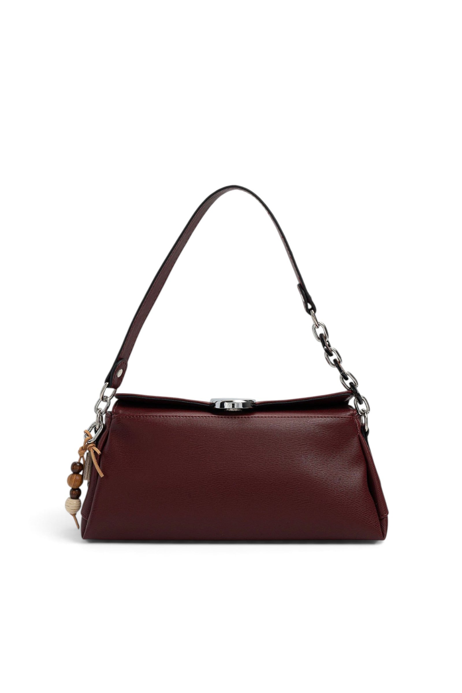 SP1294 Kadın Omuz Çantası Düz Bordo - Bordo SP1294-M105