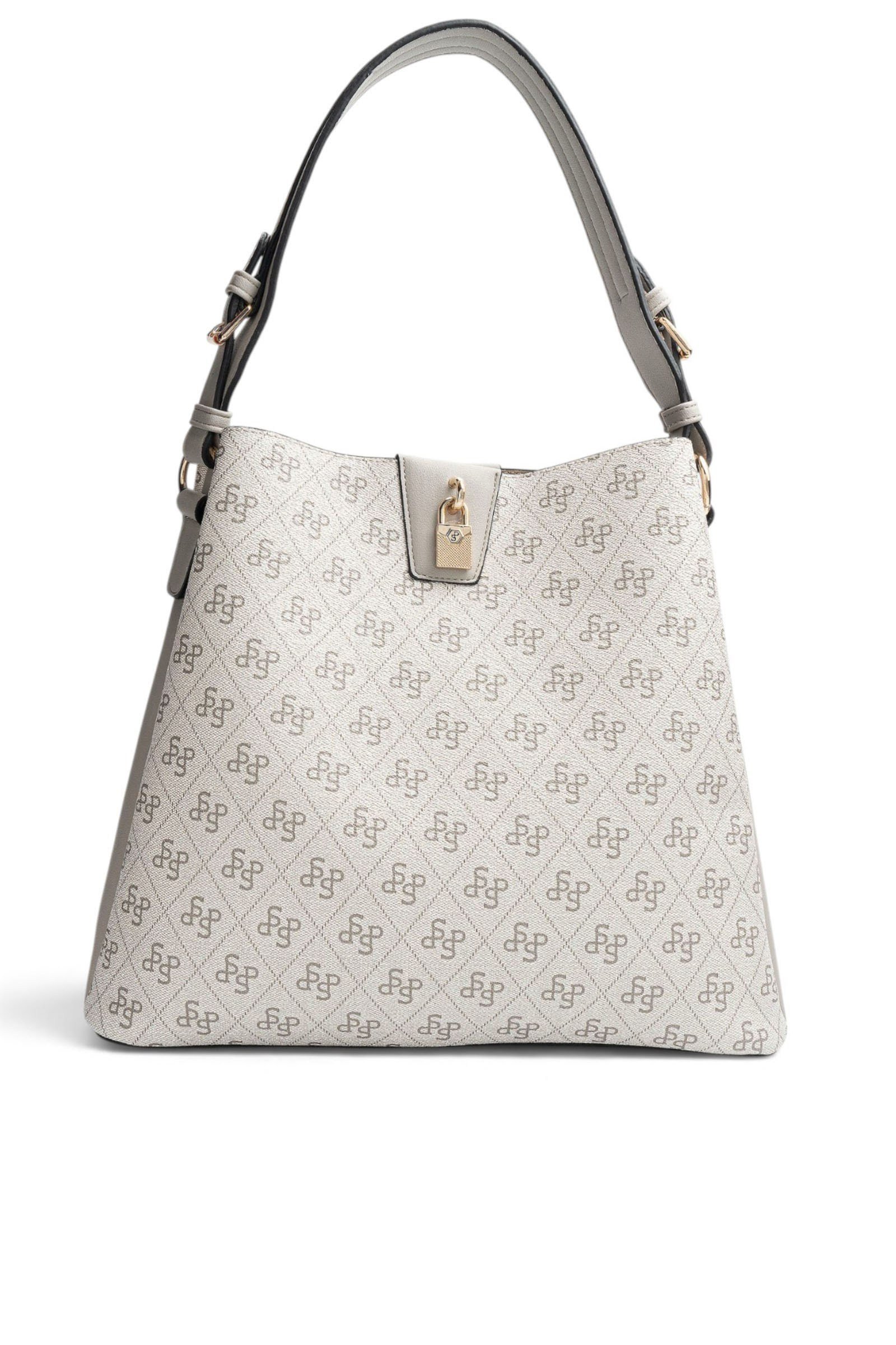 SP1295 Kadın Omuz Çantası Monogram A.Gri - Gri SP1295-M178