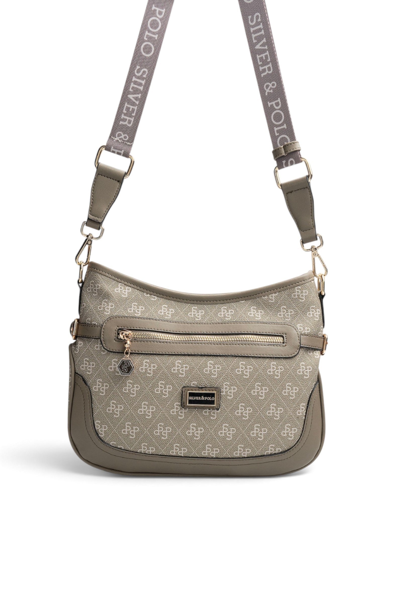 SP1296 Kadın Çapraz Çanta Monogram Y.Yeşil - Y.Yeşil SP1296-M178