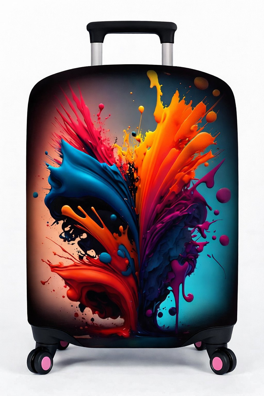 BD Basarideri Çift Taraflı Dijital Baskılı Valiz Kılıfı 001-03 Büyük Boy