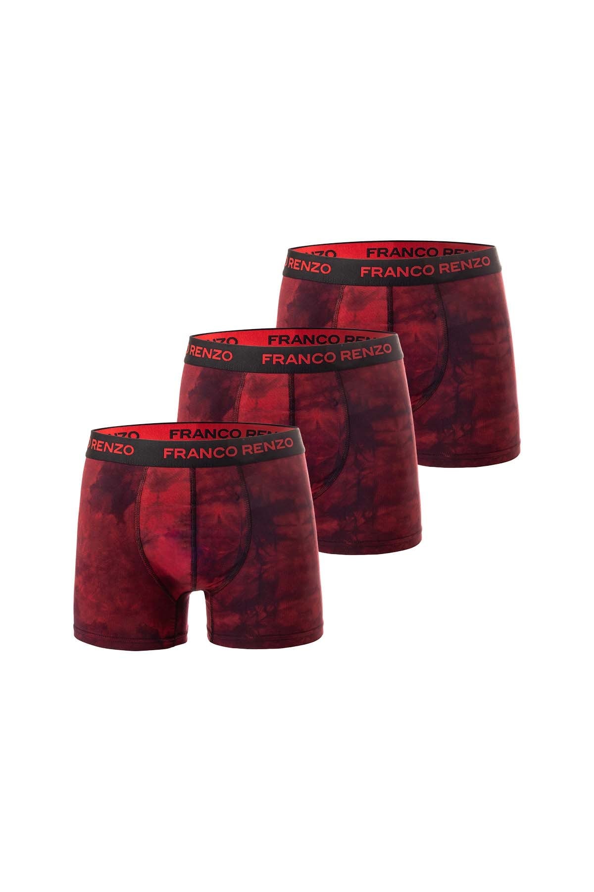 Pamuklu Likralı Baskılı 3'lü Set Erkek Boxer 