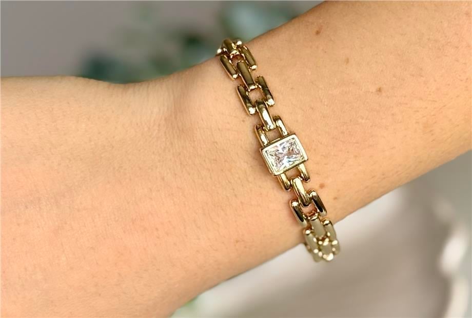14K Baget Tektaş Xuping Bileklik
