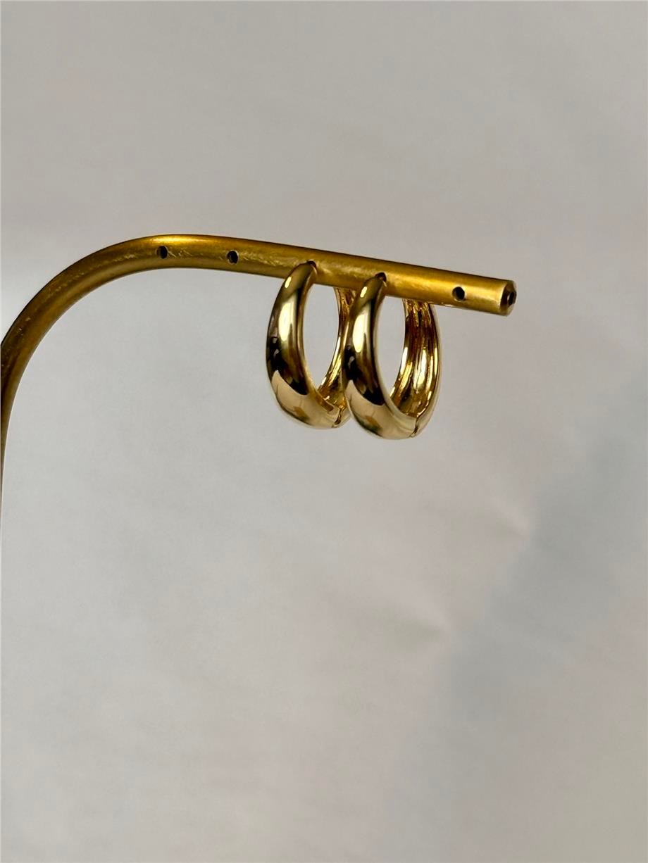 14k mini halka küpe 