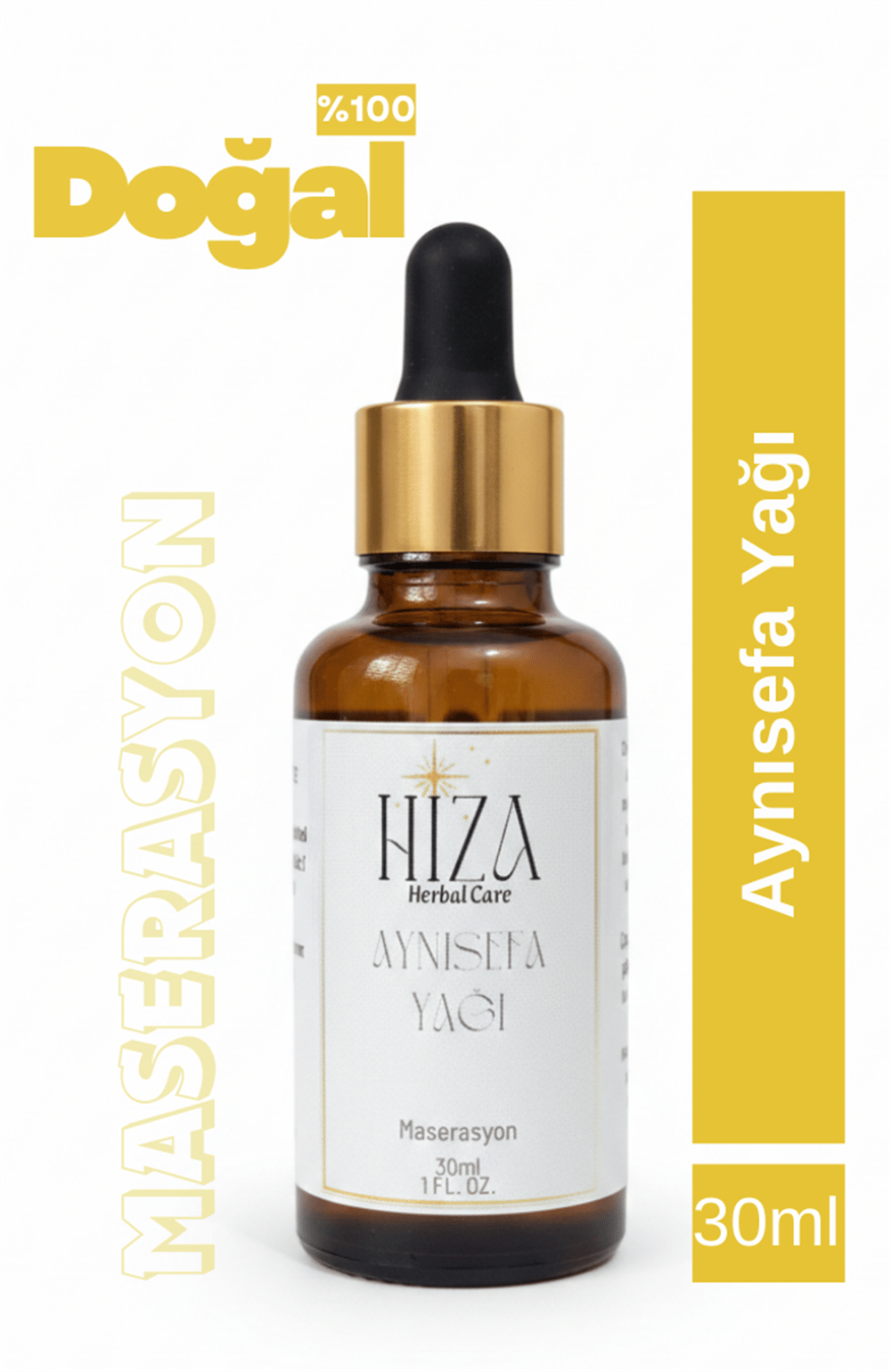 %100 DOĞAL  AYNISEFA YAĞI 30 ML