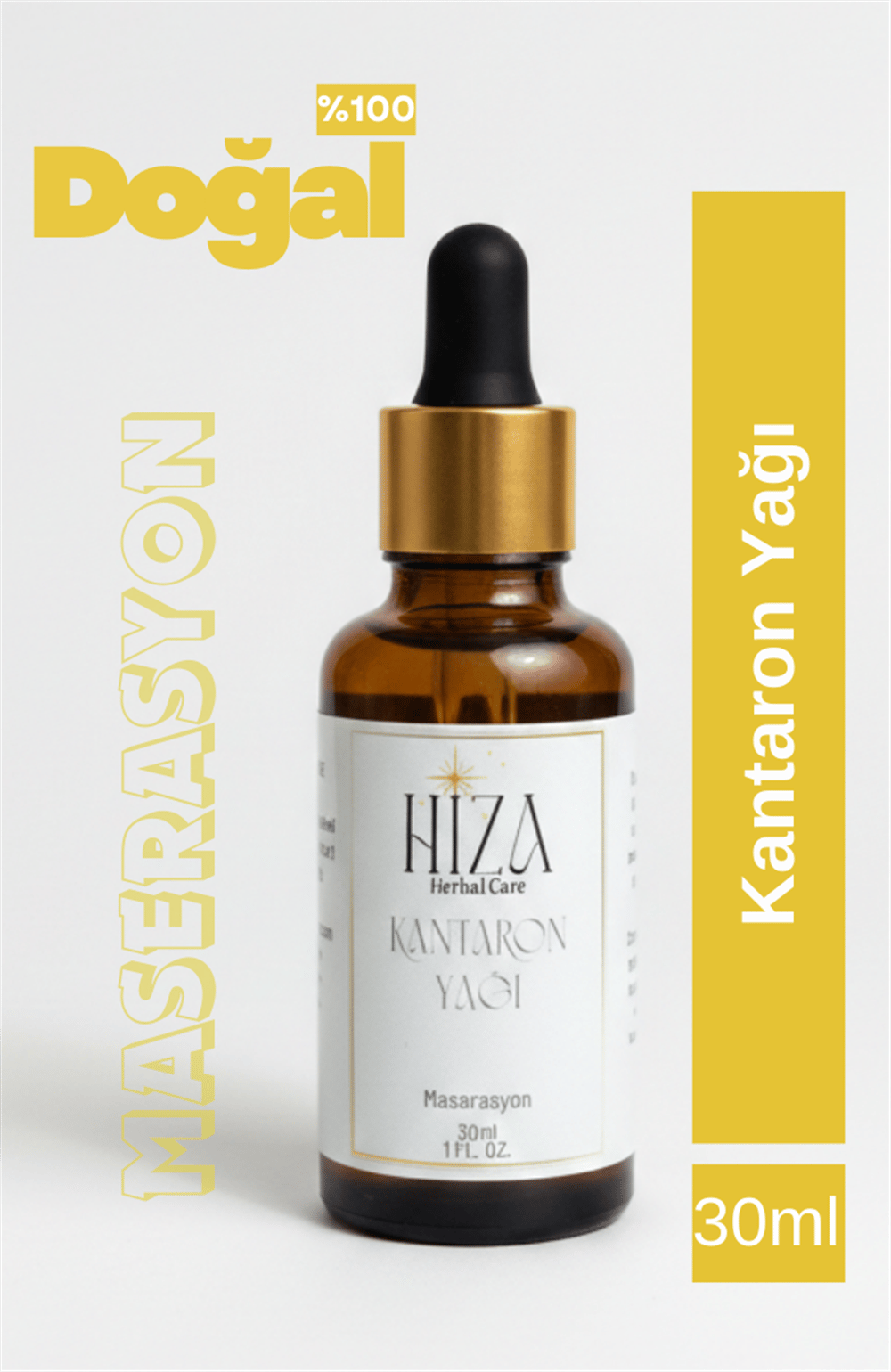 %100 DOĞAL  KANTARON YAĞI 30 ML