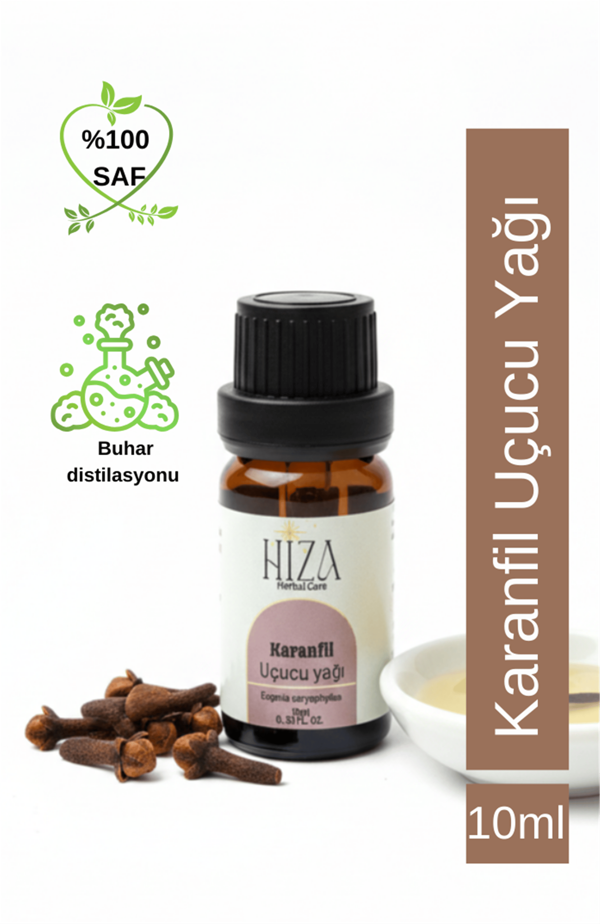 %100 DOĞAL KARANFİL UÇUCU YAĞI 10 ML