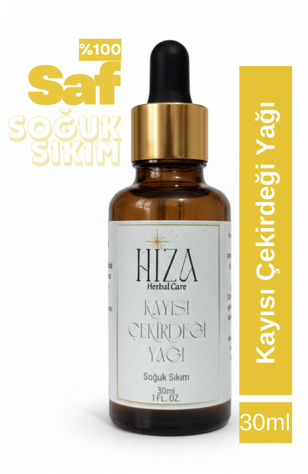 %100 DOĞAL  KAYISI ÇEKİRDEĞİ YAĞI 30 ML