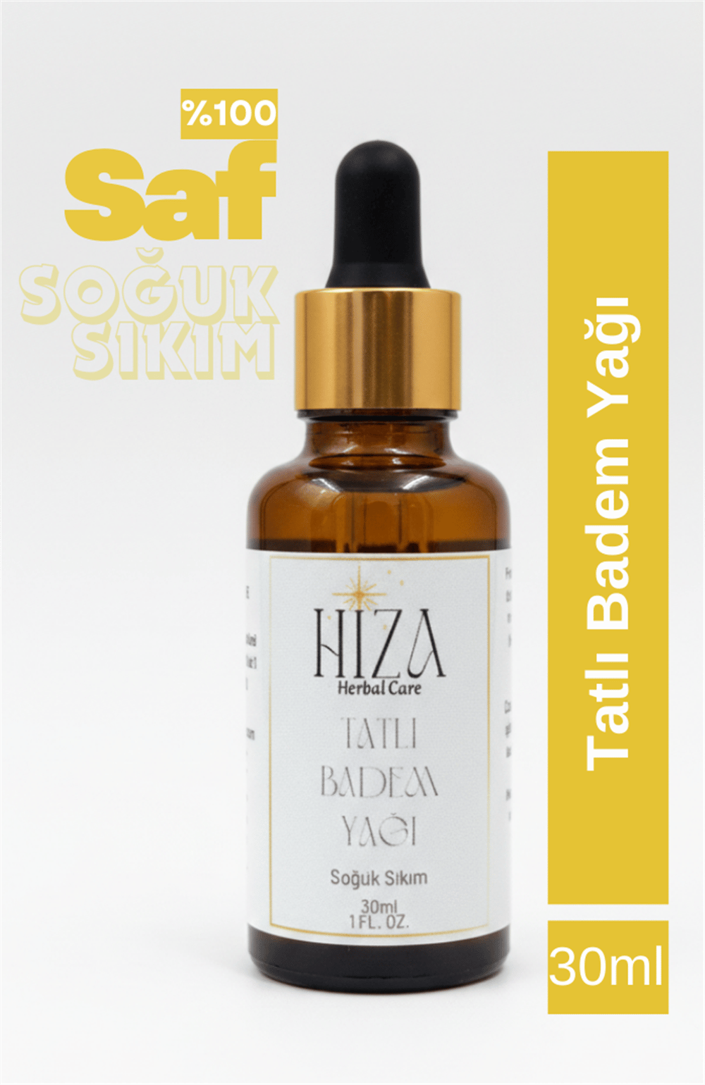 %100 DOĞAL  TATLI BADEM YAĞI 30 ML